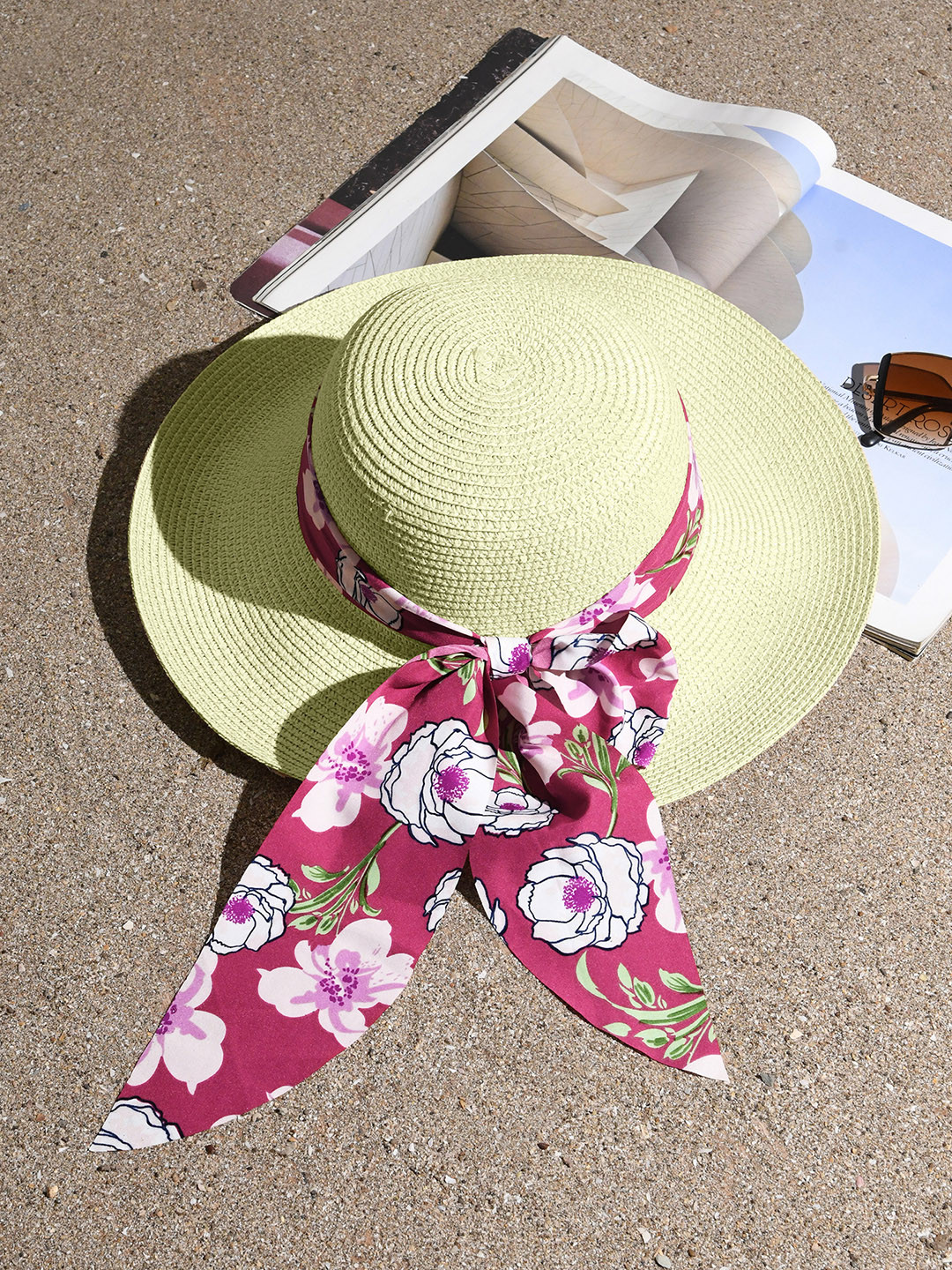 ToniQ Women Straw Sun Hat With Bow Detail