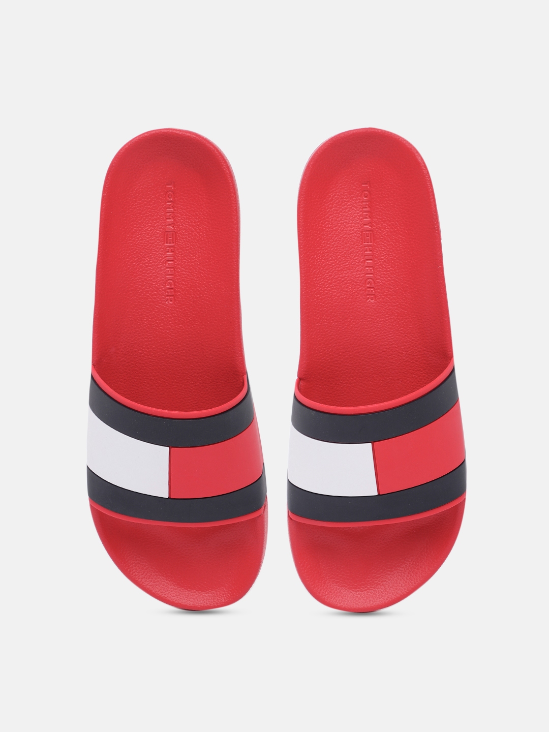 Buy Tommy Hilfiger Men Colourblocked Sliders Flip Flops for Men