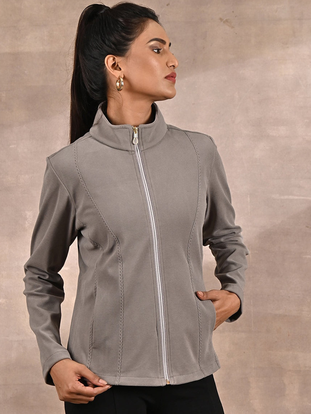 Lakshita Women Fleece Bomber Jacket