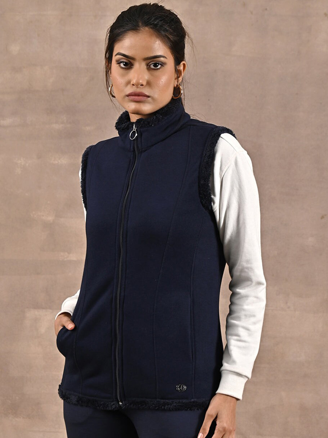 Lakshita Women Mock Collar Outdoor Tailored Jacket