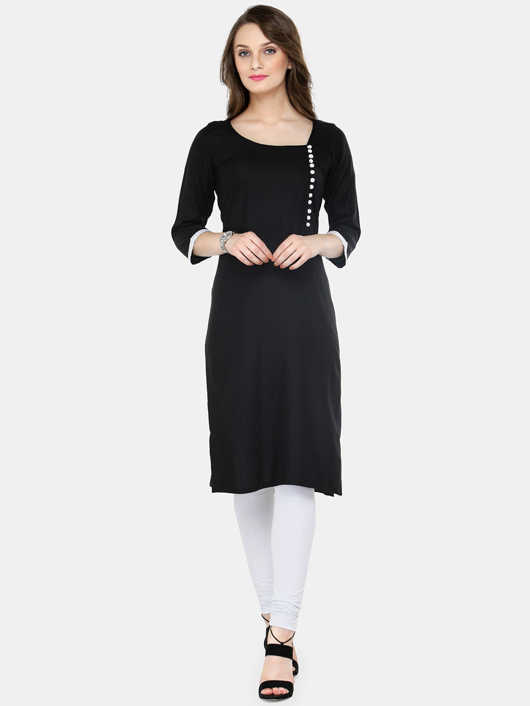 Enchanted Drapes Women Stylized Neck Kurta