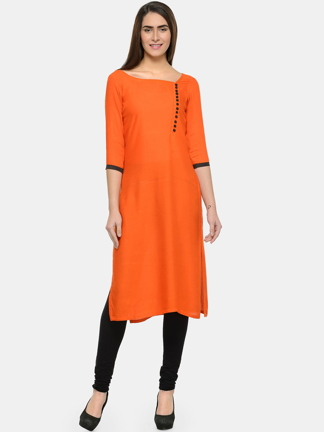 Enchanted Drapes Women Stylised Neck Kurta