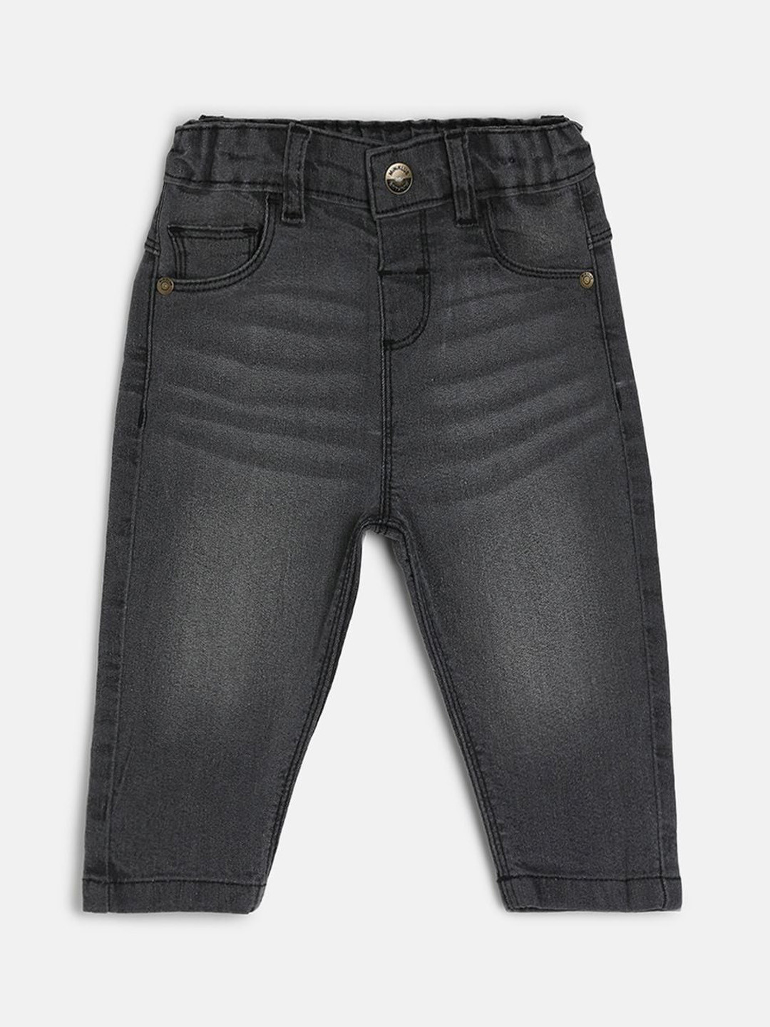MINI KLUB Infant Boys Mid-Rise Low Distress Light Fade Jeans