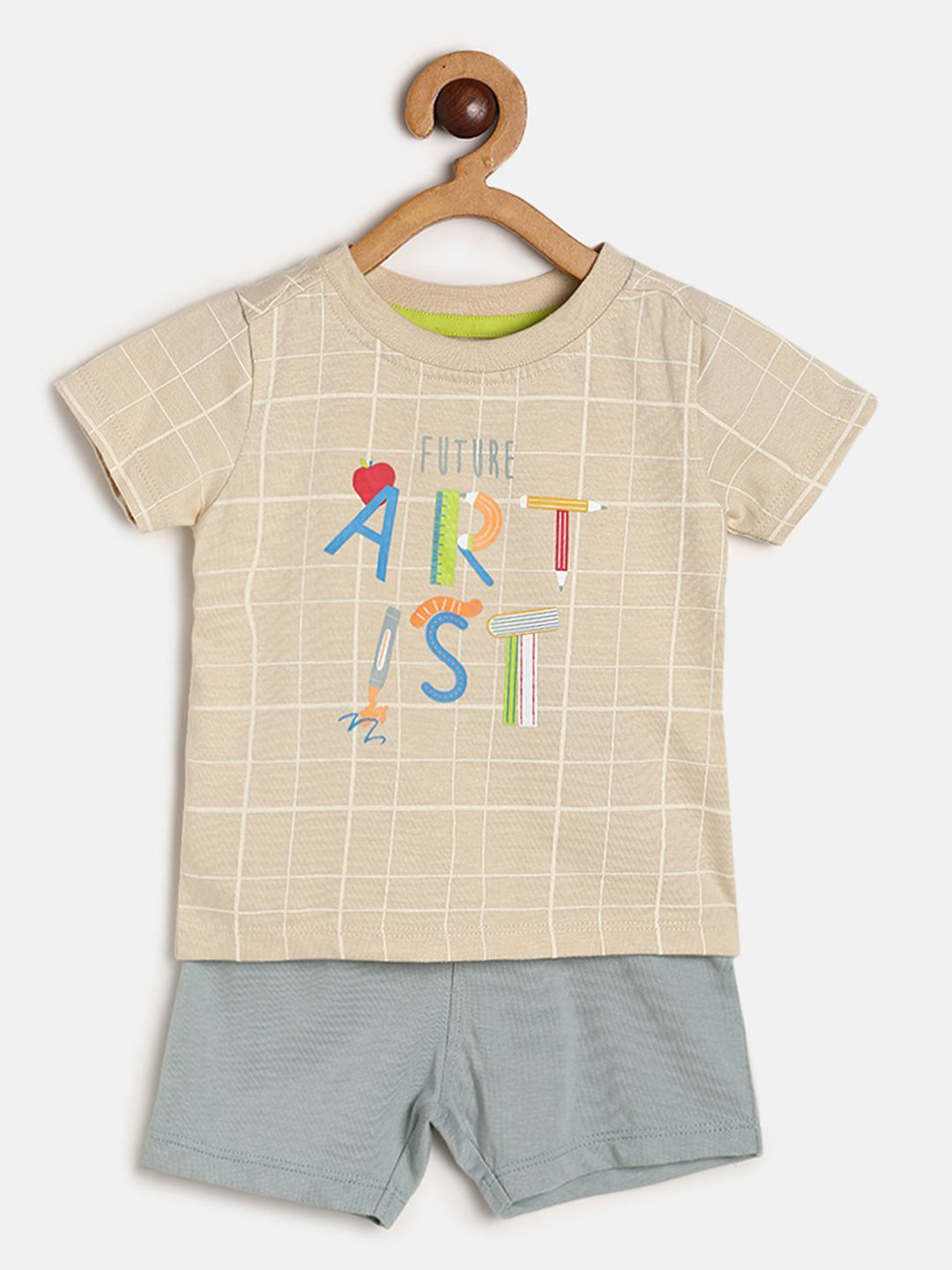 MINI KLUB Infants Boys Checked Top with Shorts Set