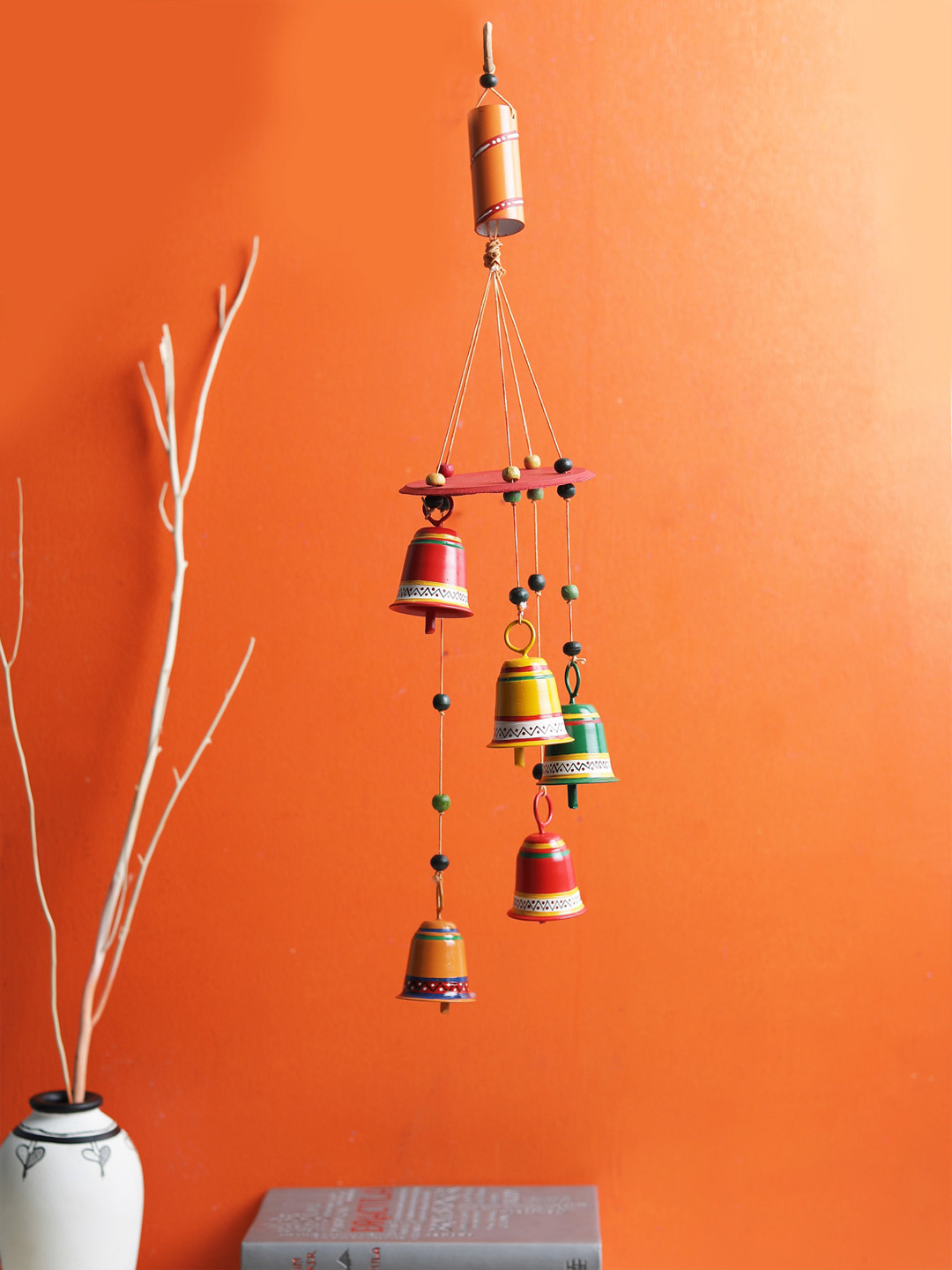 VarEesha Multicoloured Five Metal Bells Wind Chime
