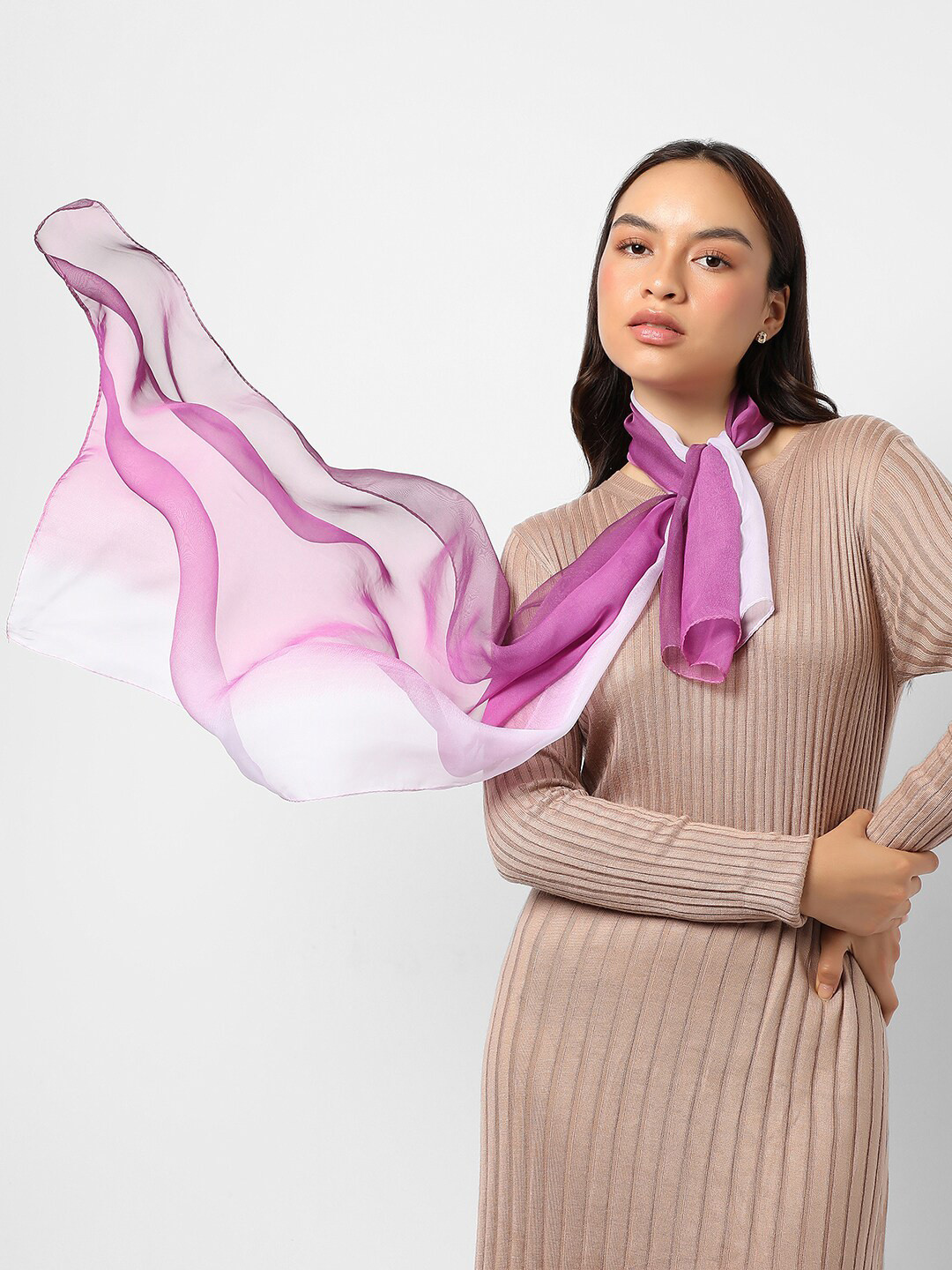 HAUTE SAUCE   Women Colourblocked Stole