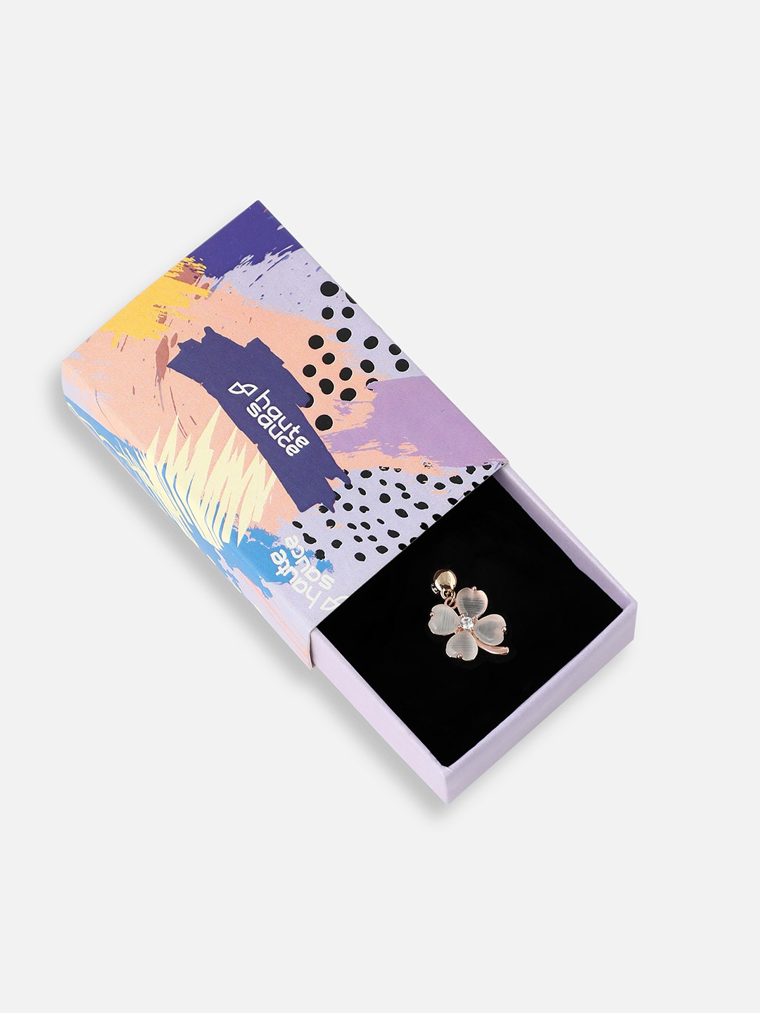 HAUTE SAUCE  Women Gold-Plated Flower Watch Charm