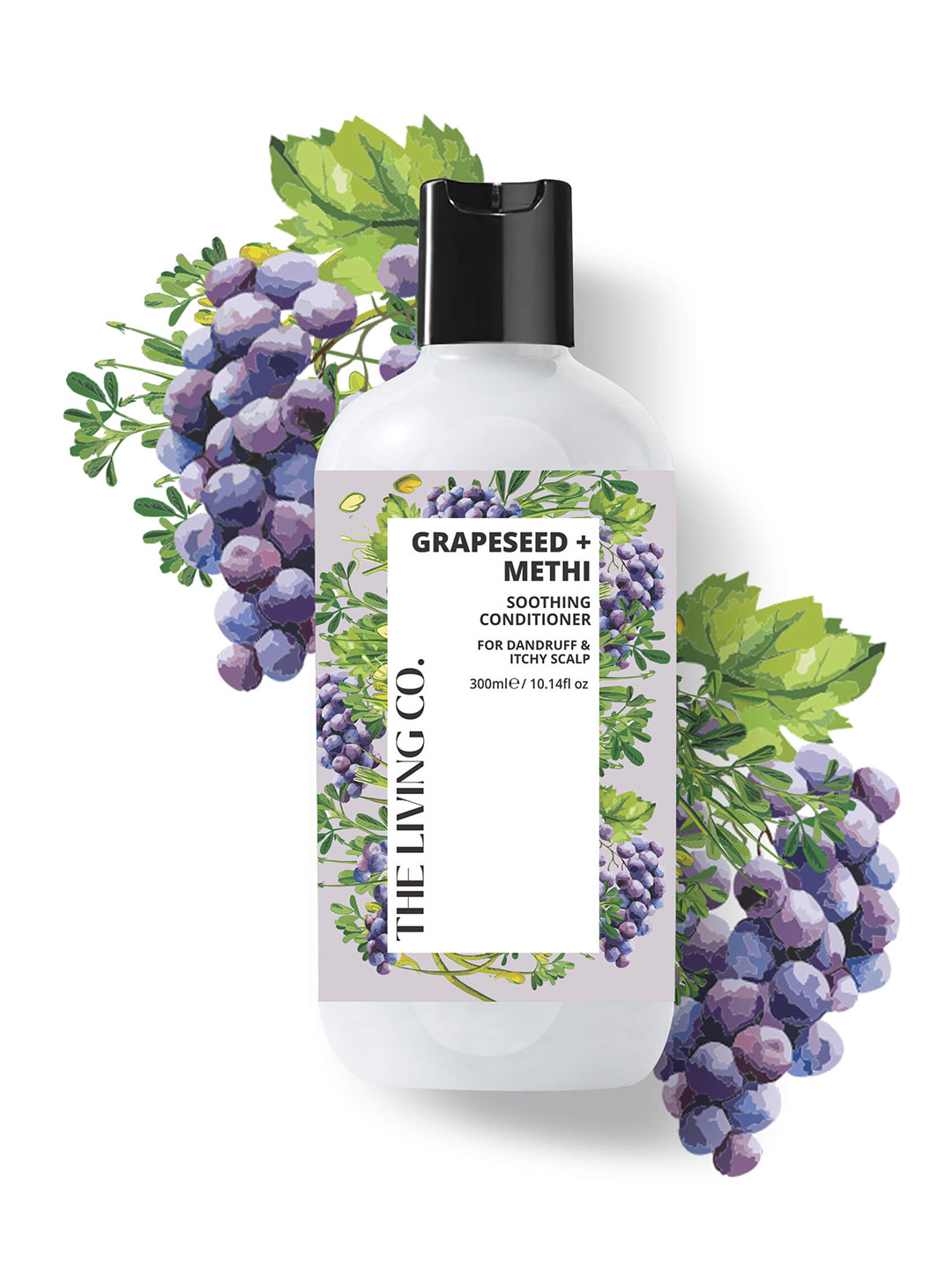 THE LIVING CO. Grapeseed & Methi Soothing Conditioner 304 ml