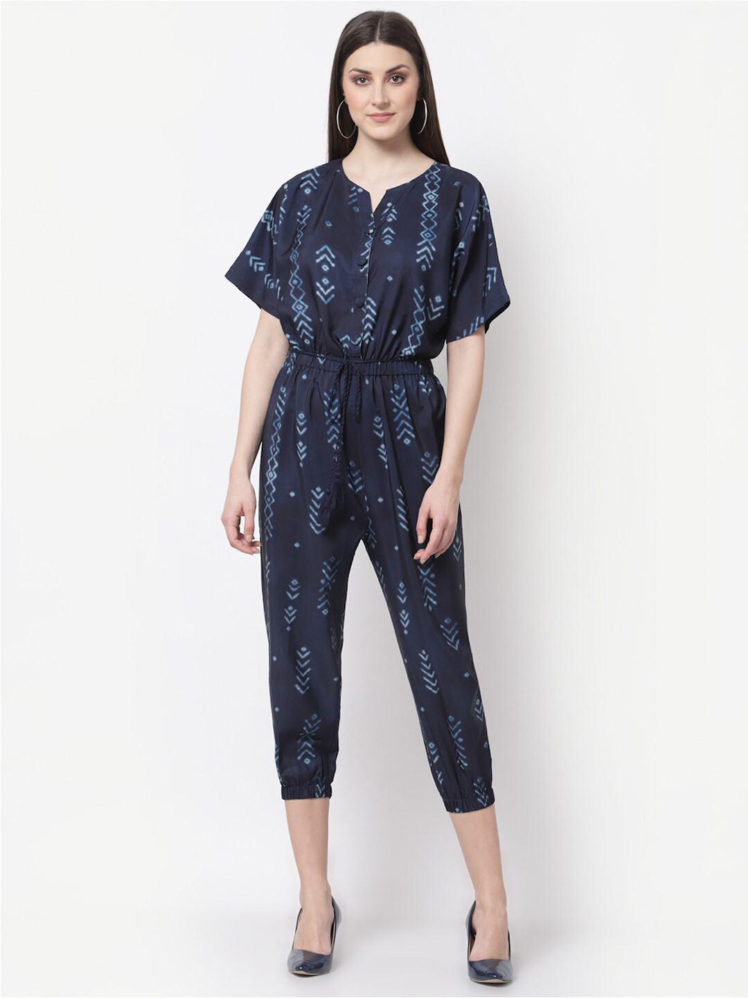 BLANC9 Printed Basic Jumpsuit