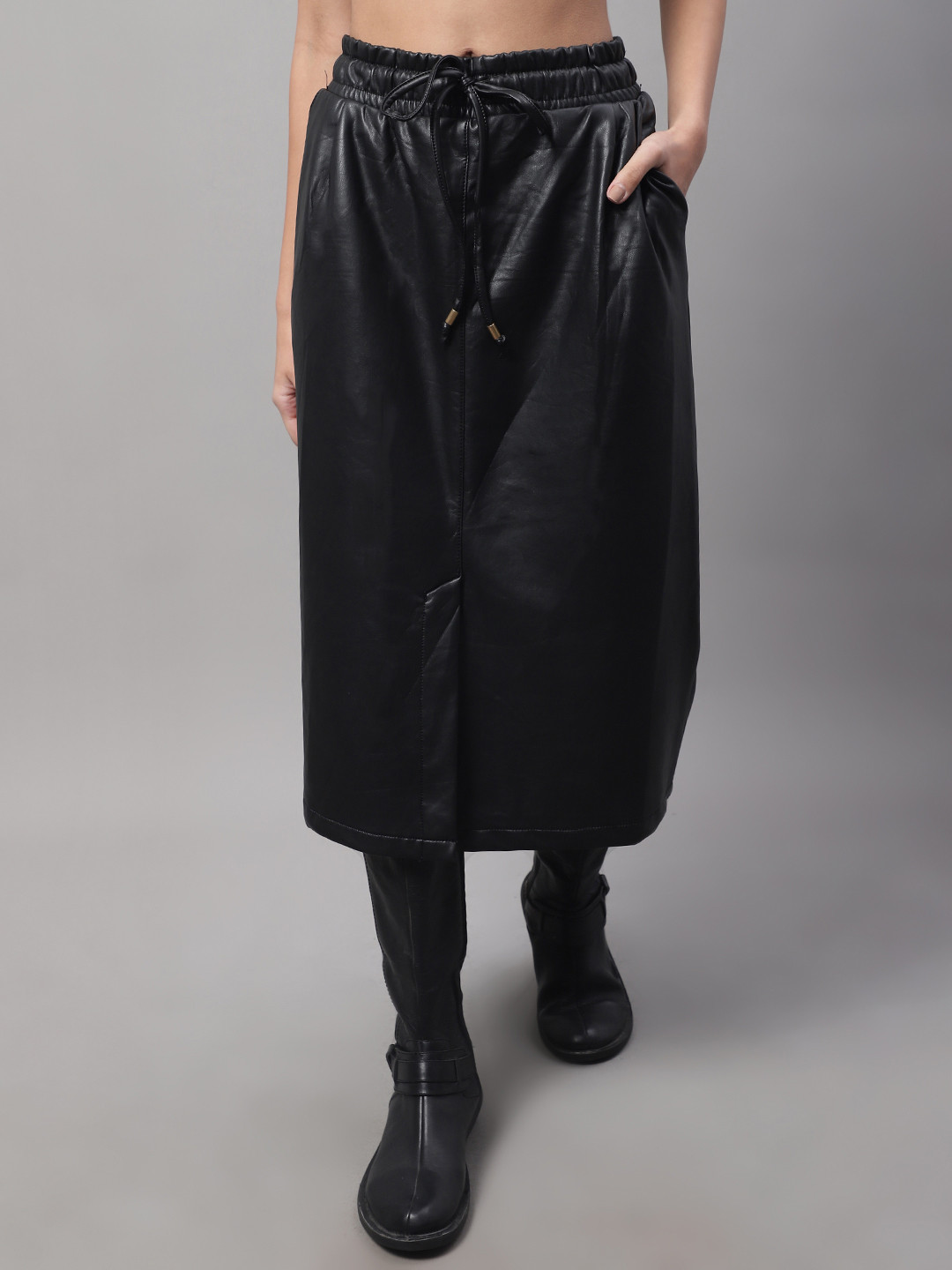 NoBarr A-Line Midi Skirt