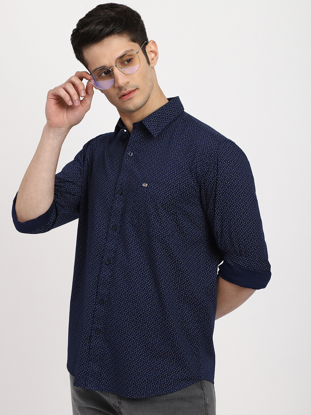 Arrow Sport Men Slim Fit Motif Printed Casual Cotton Shirt