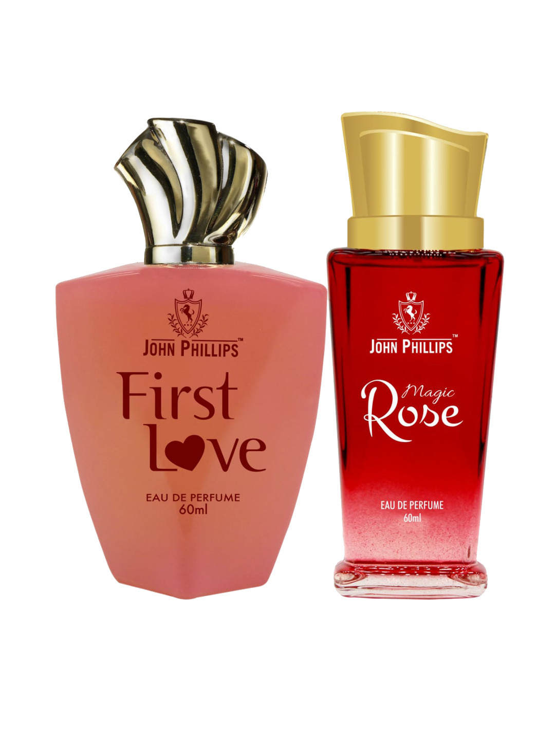 JOHN PHILLIPS Set of 2 Eau De Parfum 60 ml Each - First Love & Magic Rose