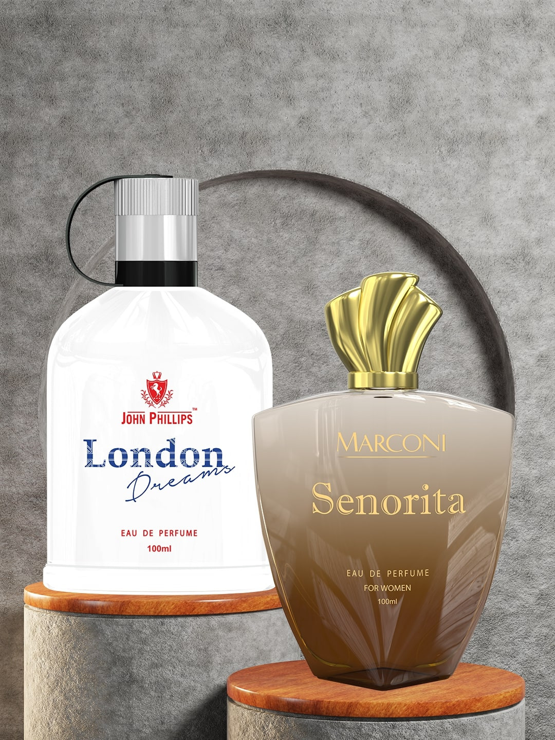 JOHN PHILLIPS Set of Men London Dreams + Women Senorita Eau De Parfum 100 ml Each