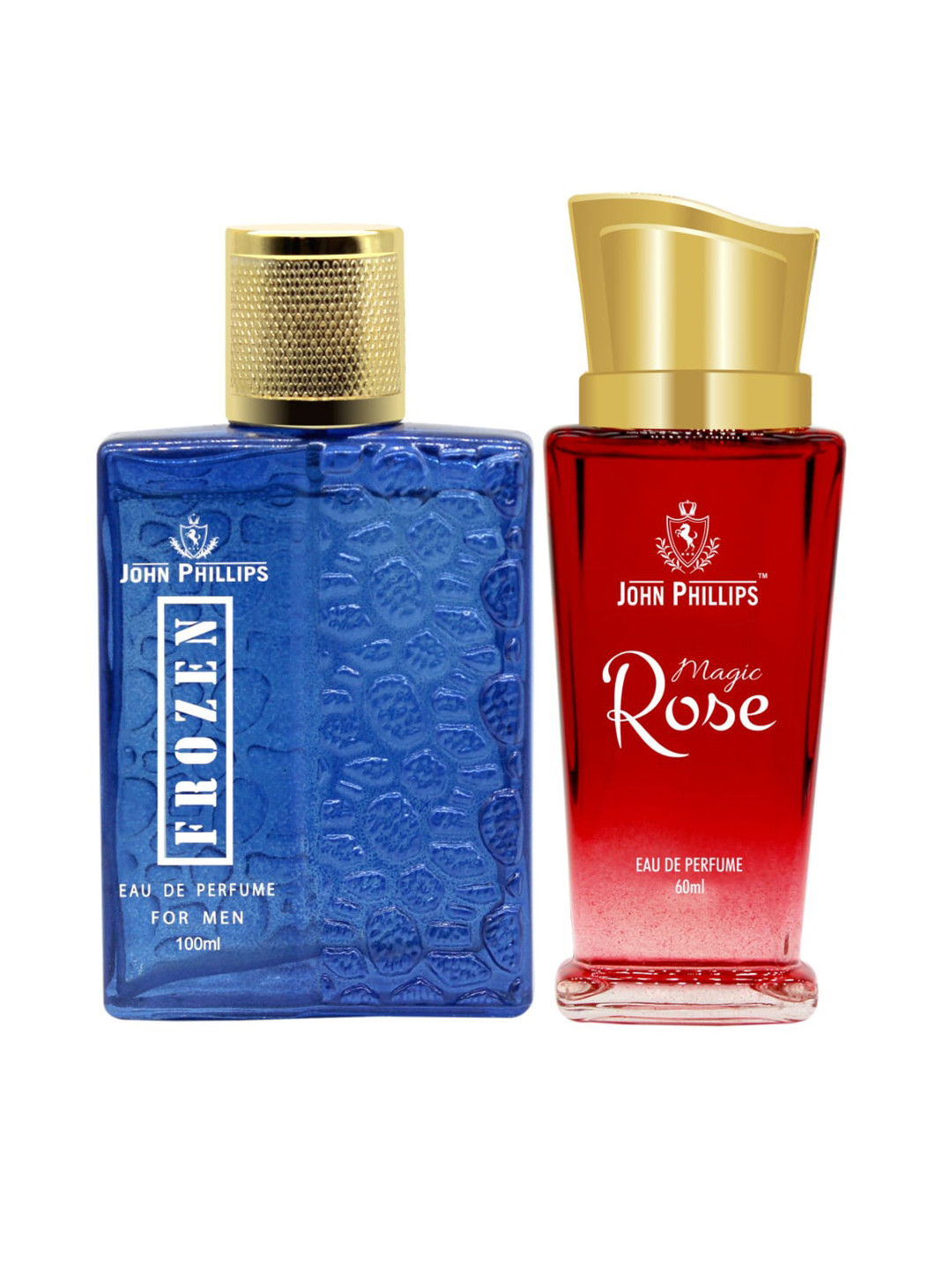 JOHN PHILLIPS Set of 2 Long Lasting Eau De Parfum - Magic Rose 60 ml & Frozen 100 ml