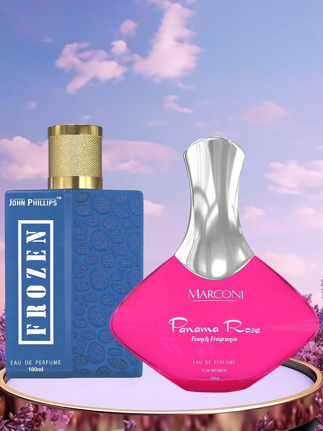 JOHN PHILLIPS Set Of Frozen & Marconi Panama Rose Eau De Parfum - 100 ml Each