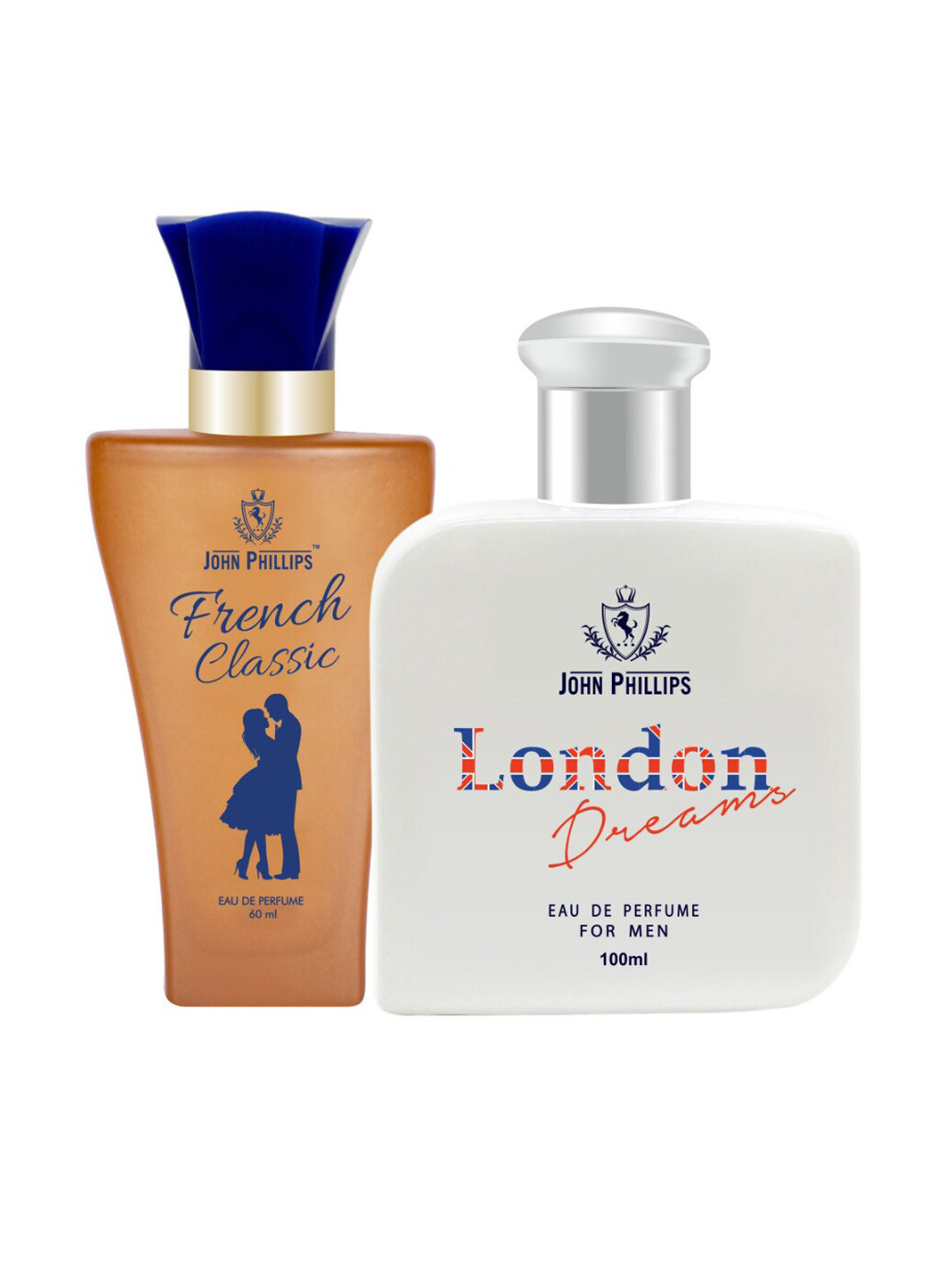 JOHN PHILLIPS French Classic & London Dreams  Set Of 2 Long Lasting Eau De Parfum
