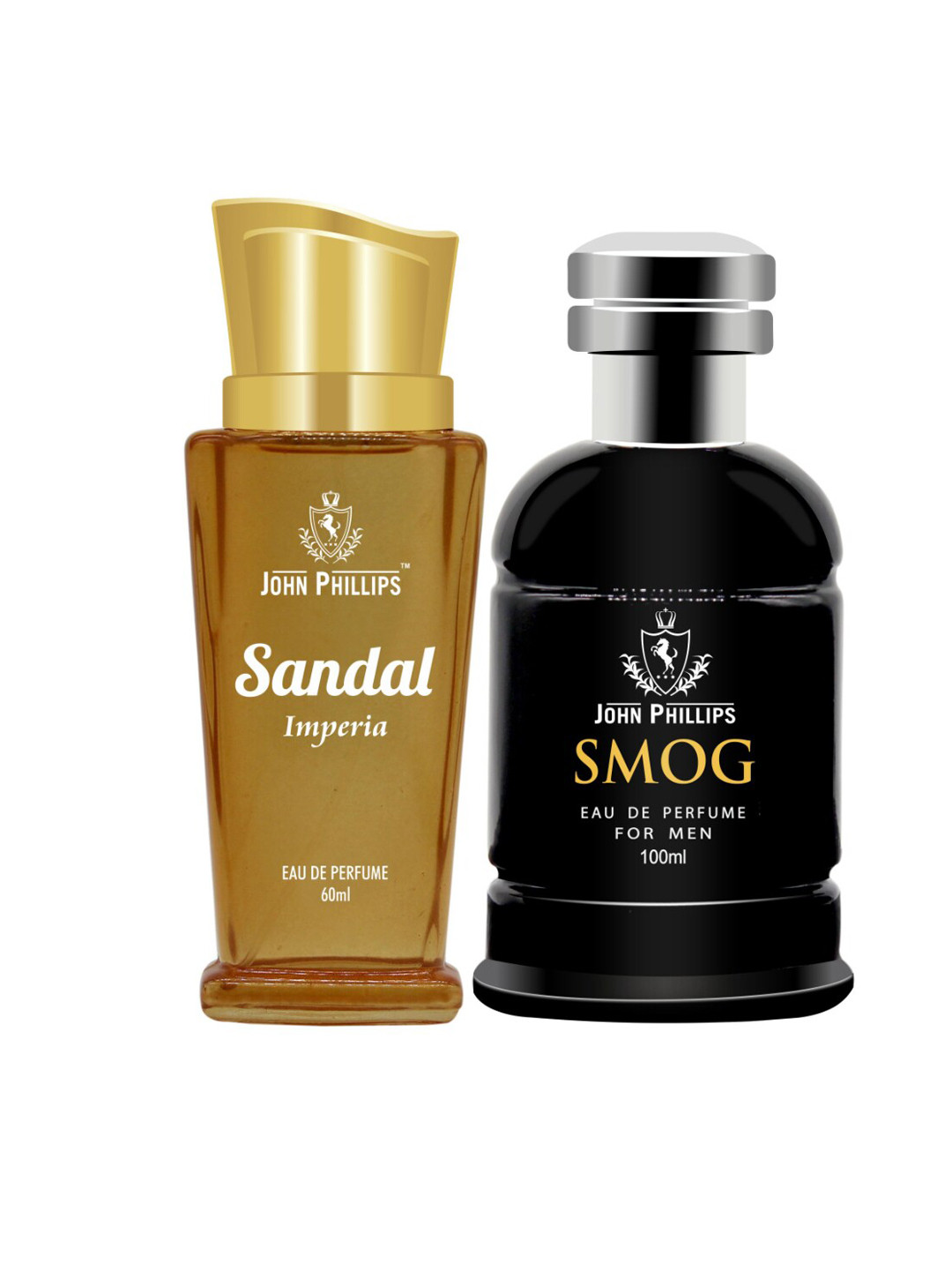 JOHN PHILLIPS Set Of 2 Eau De Parfum - Sandal Imperia 60ml & Men Smog 100ml