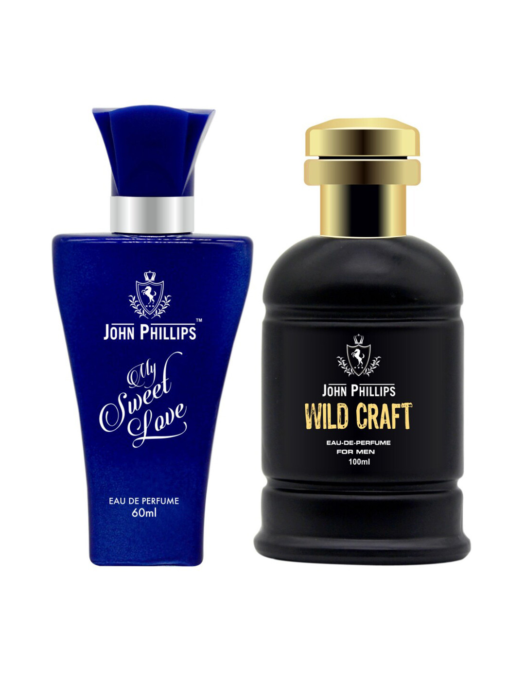 JOHN PHILLIPS Set Of 2 My Sweet Love 60 ml & Wildcraft Long Lasting Eau De Parfum 100 ml