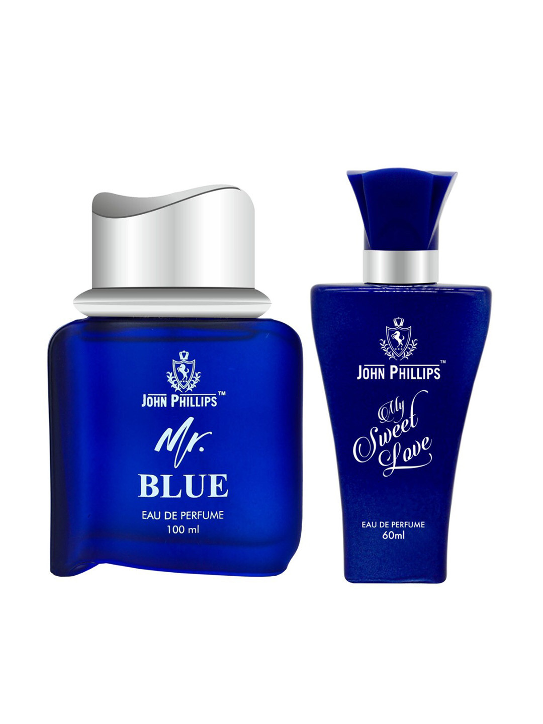 JOHN PHILLIPS Set Of 2 Eau De Parfum - My Sweet Love 60ml & Men Mr Blue 100ml