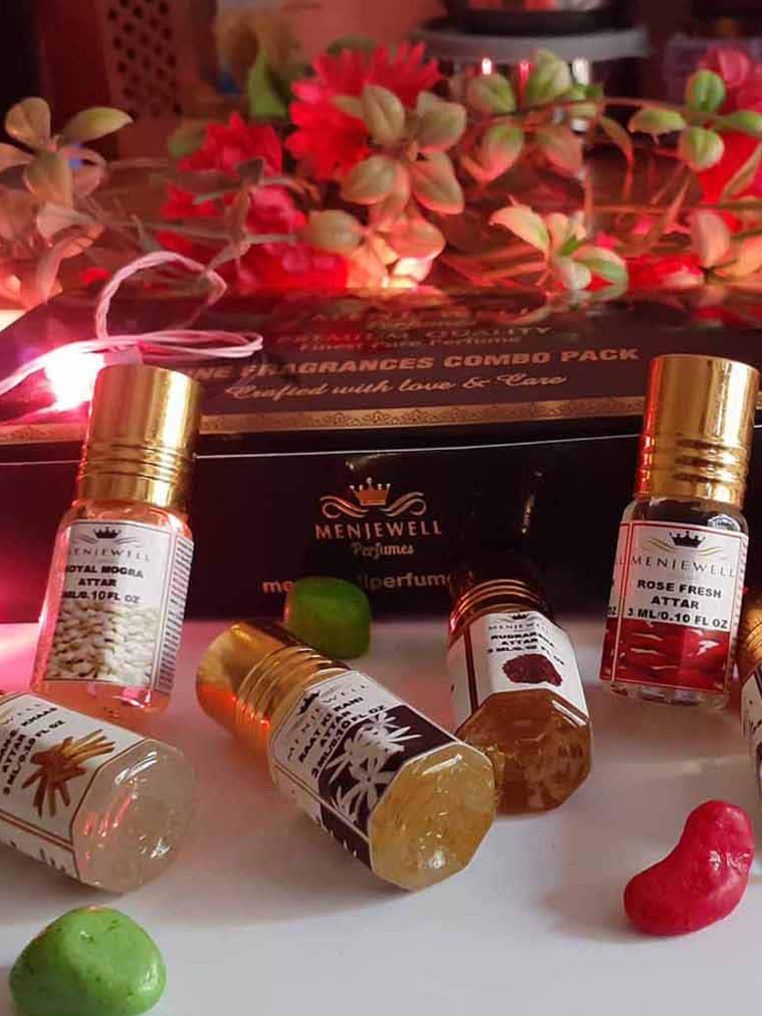 Menjewell Set Of 6 Indian's Attar - 3ml Each