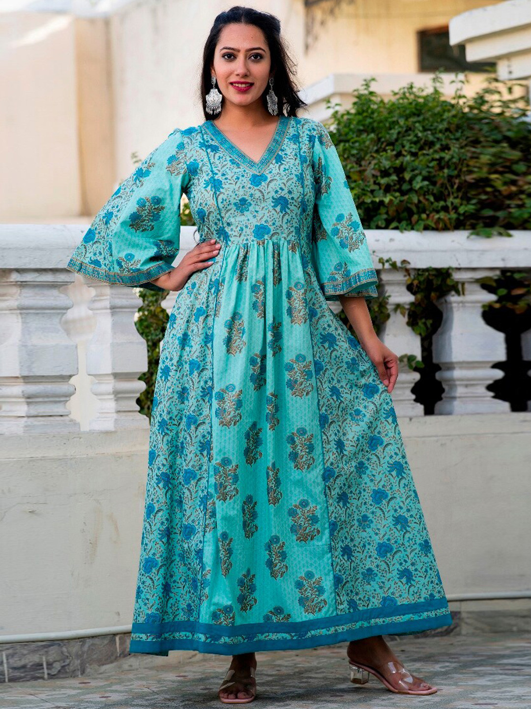 ArtiZenWeaves Ethnic Motifs Maxi Dress