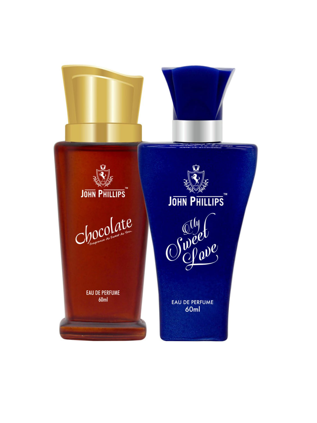 JOHN PHILLIPS Set Of 2 Chocolate & My Sweet Love Long Lasting Eau De Parfum 60 ml Each