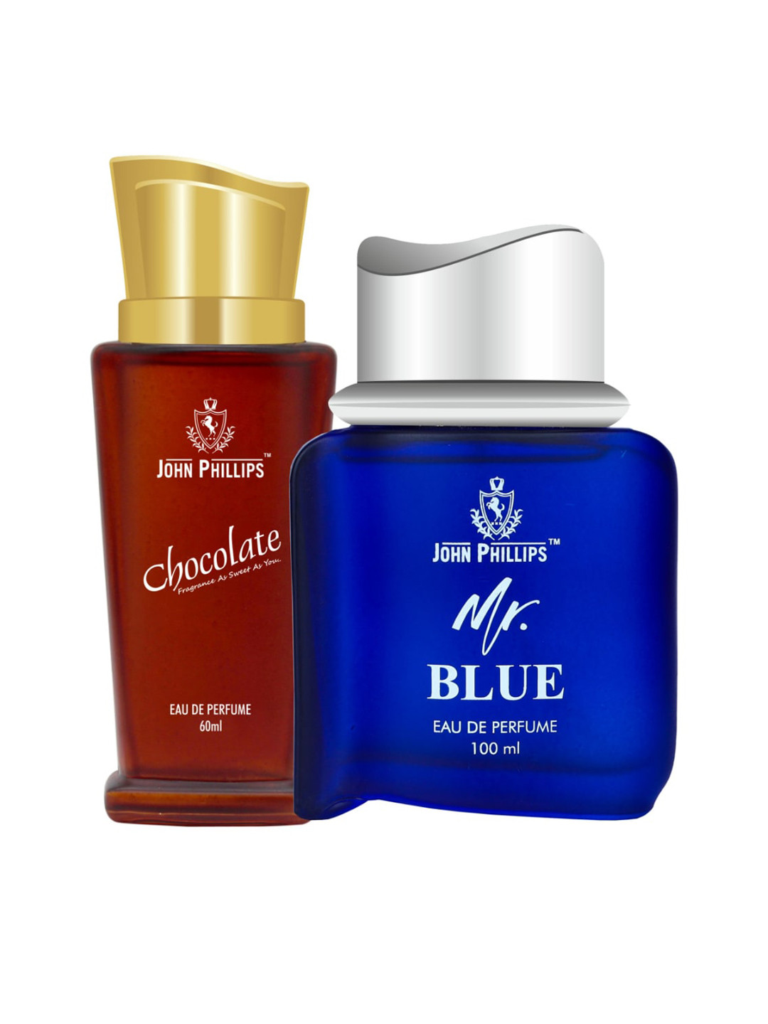JOHN PHILLIPS Chocolate & Mr Blue Set Of 2 Long Lasting Eau De Parfum