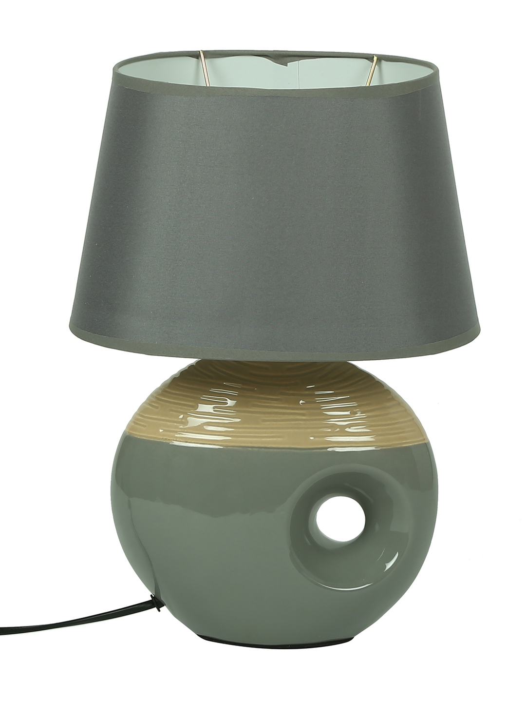 House Of Accessories Grey Table Lamp With Shade Lamps Lanterns Image