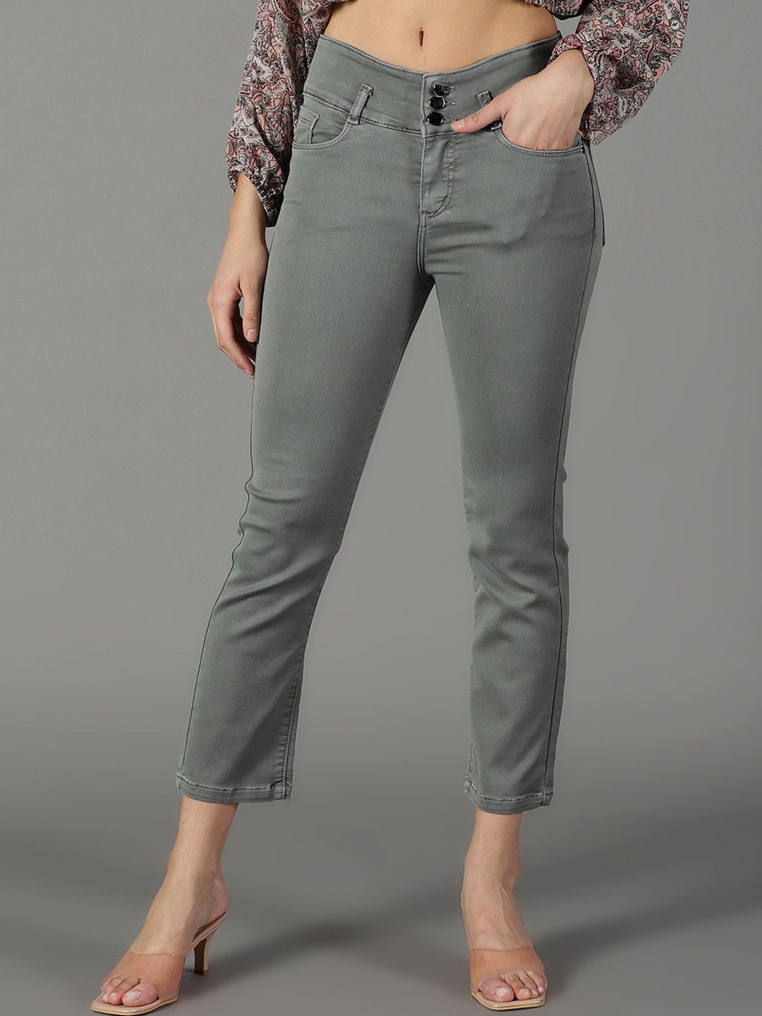 SHOWOFF Women Clean Look High-Rise Stretchable Jeans