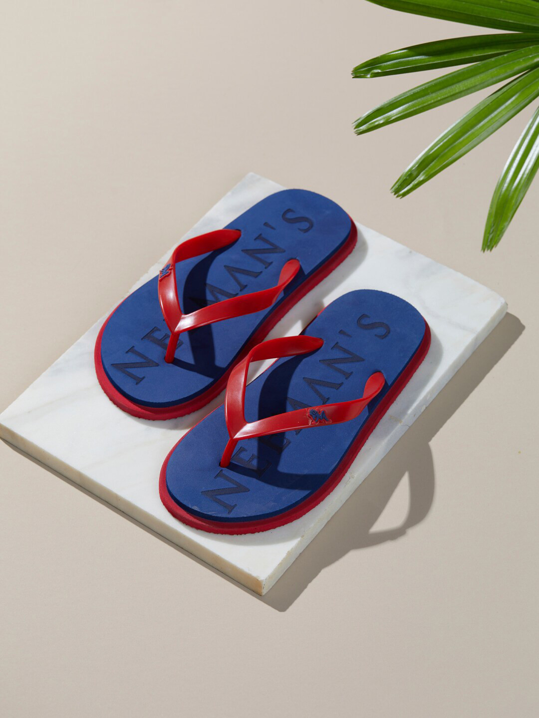 NEEMANS Printed Rubber Thong Flip-Flops
