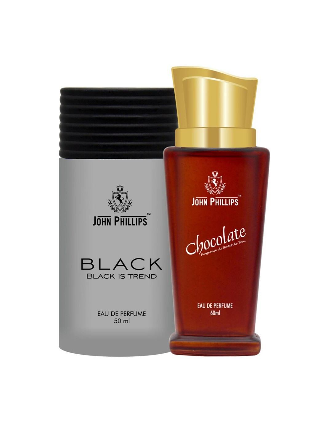 JOHN PHILLIPS Set Of 2 Black Eau De Perfume & Chocolate Eau De Perfume