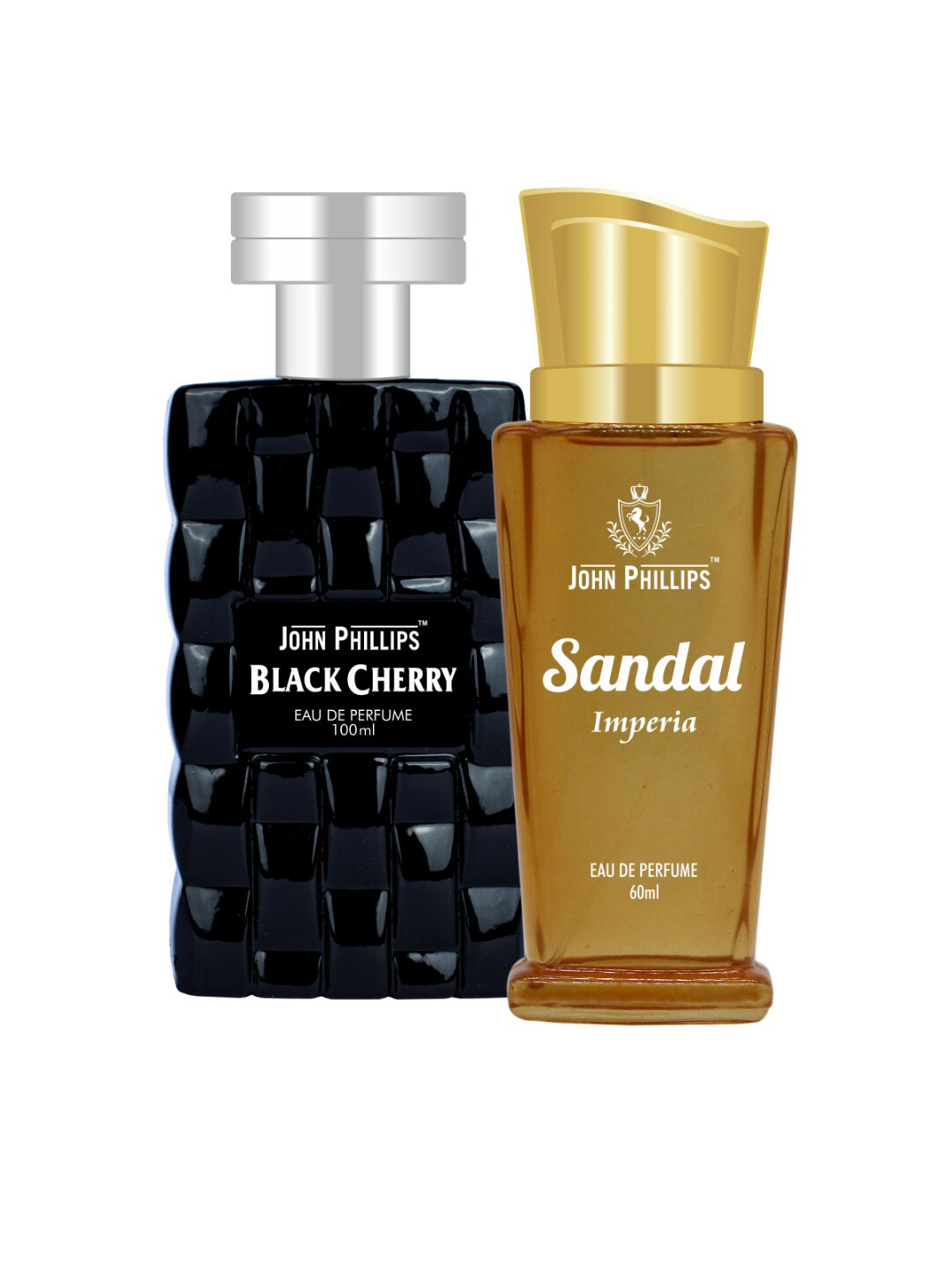 JOHN PHILLIPS Set Of 2 Black Cherry Eau De Perfume 100 ml & Sandal Eau De Perfume 60 ml