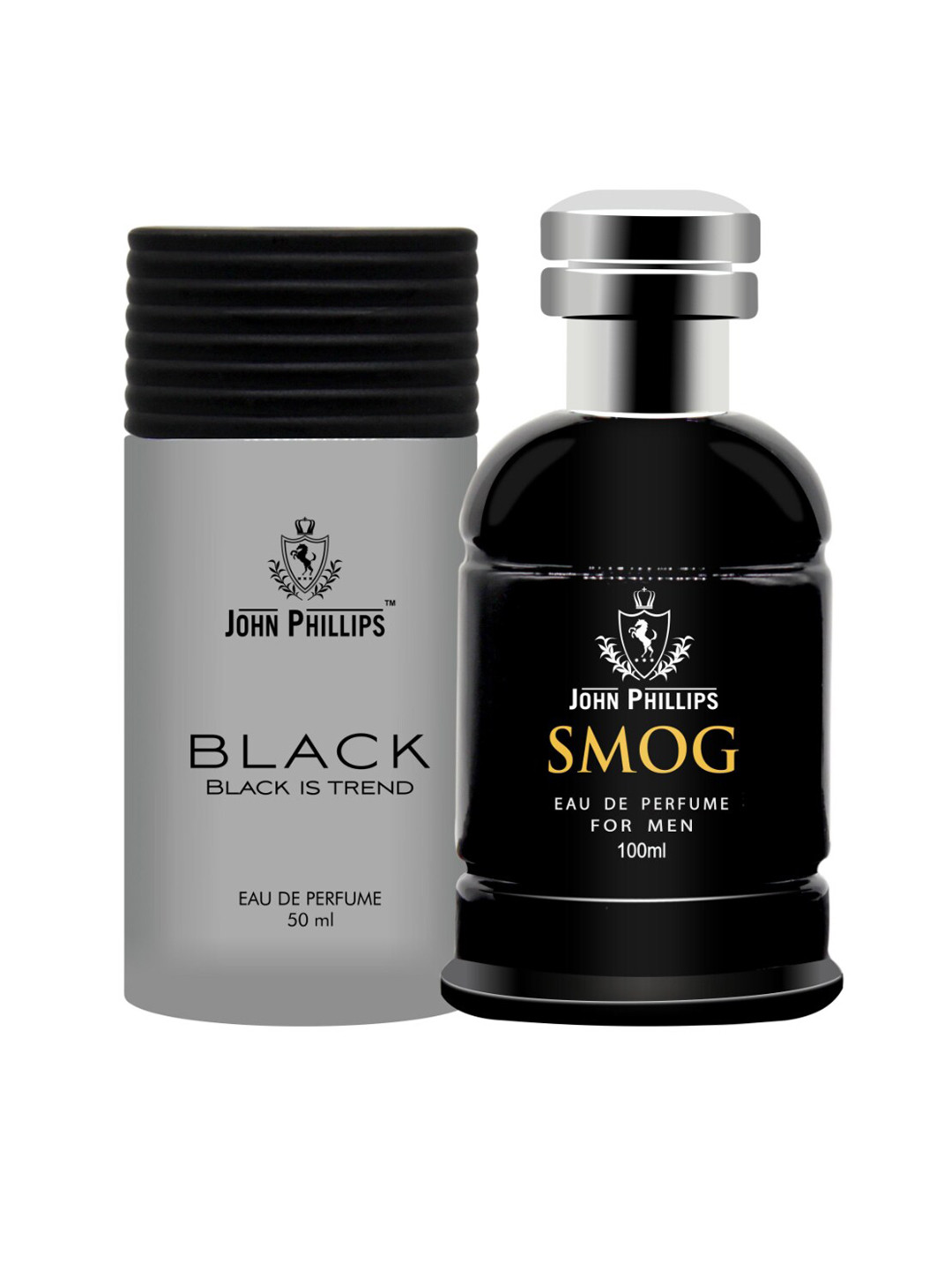 JOHN PHILLIPS Set Of 2 Black Eau De Perfume 50 ml & Smog Eau De Perfume 100 ml