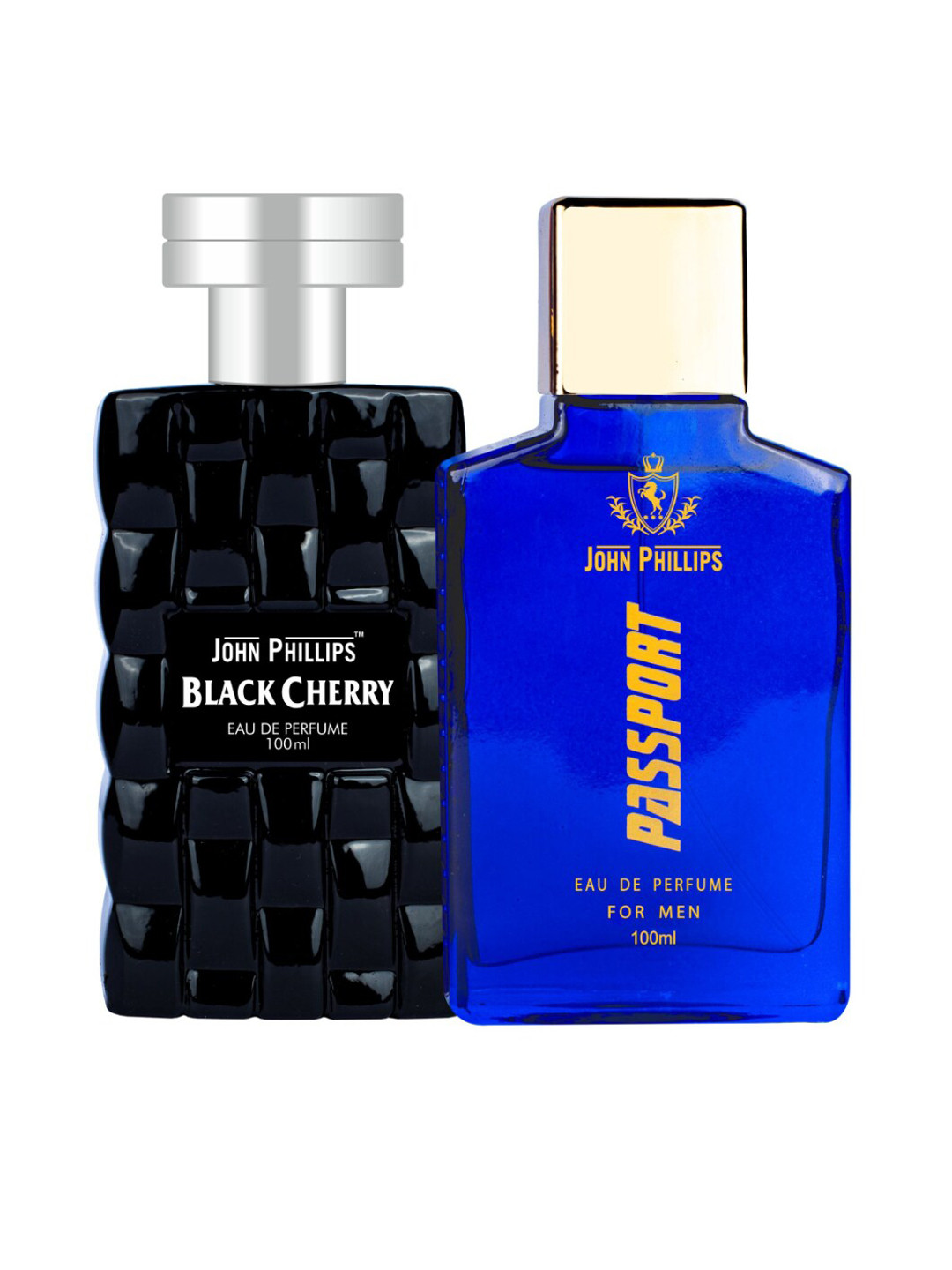 JOHN PHILLIPS Black Cherry & Passport Set Of 2 Long Lasting Eau De Parfum 100 ml Each