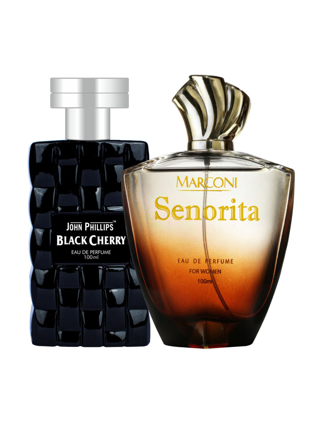 JOHN PHILLIPS Set Of 2 Black Cherry Eau De Perfume & Marconi Senorita Eau De Perfume  100ml Each