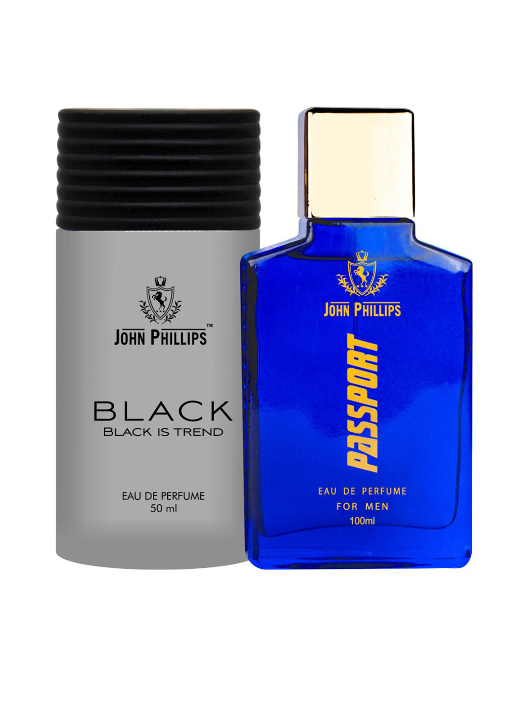 JOHN PHILLIPS Black & Passport In Style Set Of 2 Long Lasting Eau De Parfum
