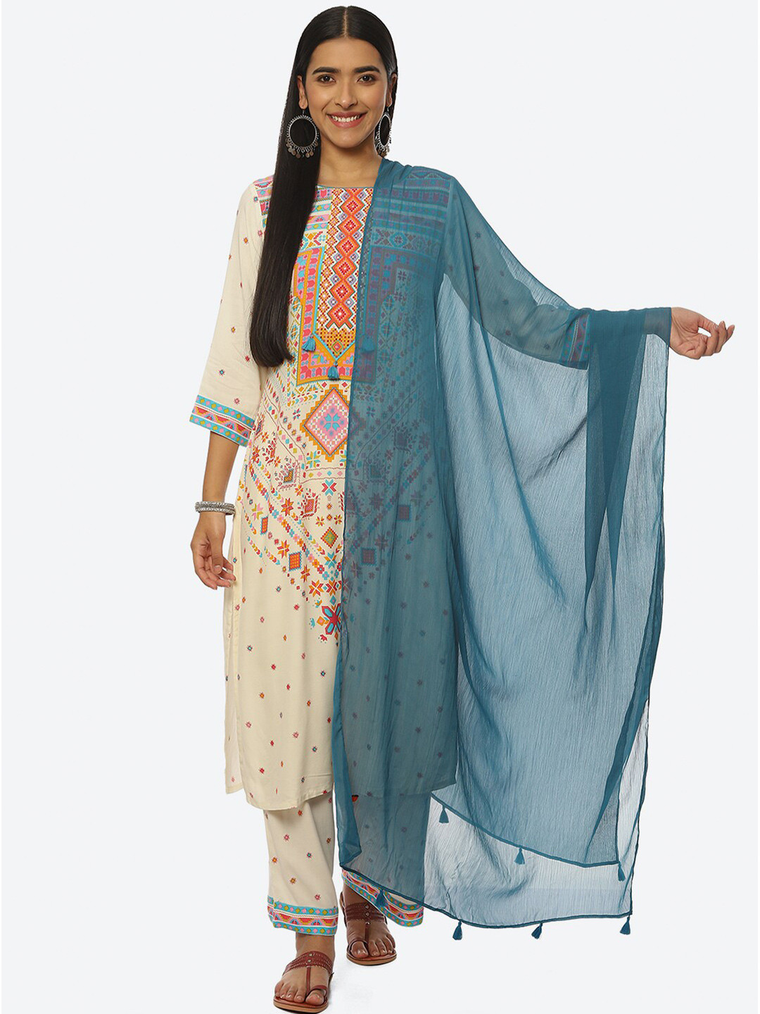 Rangriti Tasselled Border Dupatta