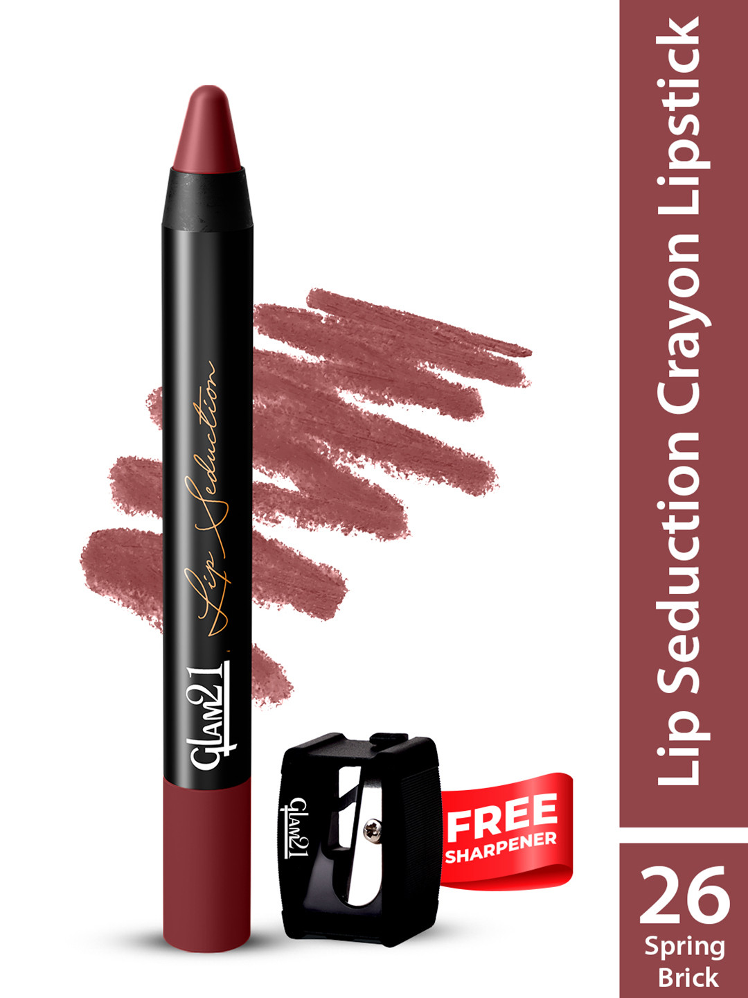 GLAM21 Lip Seduction Non-Transfer Creamy Matte Lipstick 3.6g - Spring Brick 26