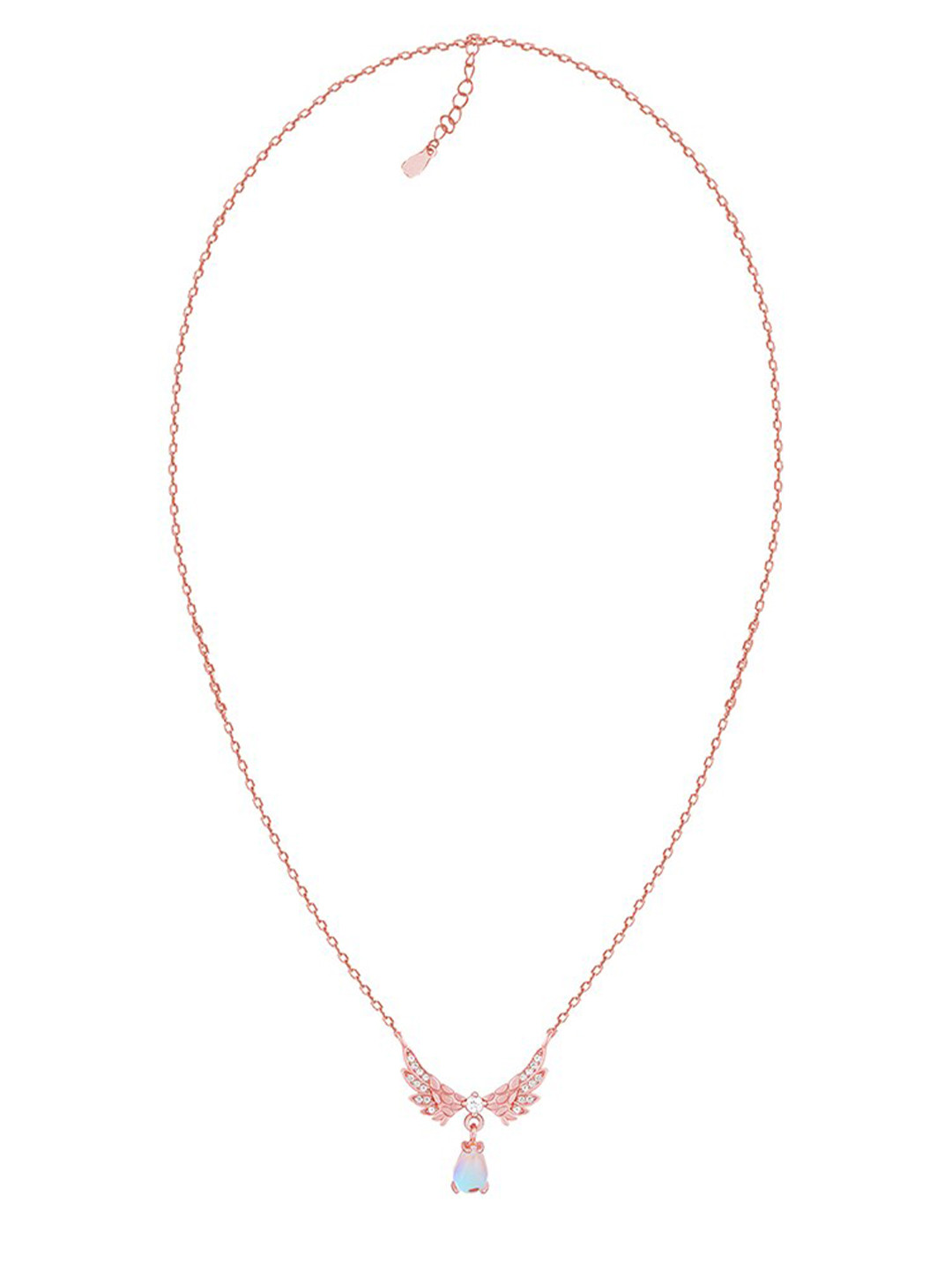 GIVA Rose Sterling Silver Rose Gold-Plated Necklace
