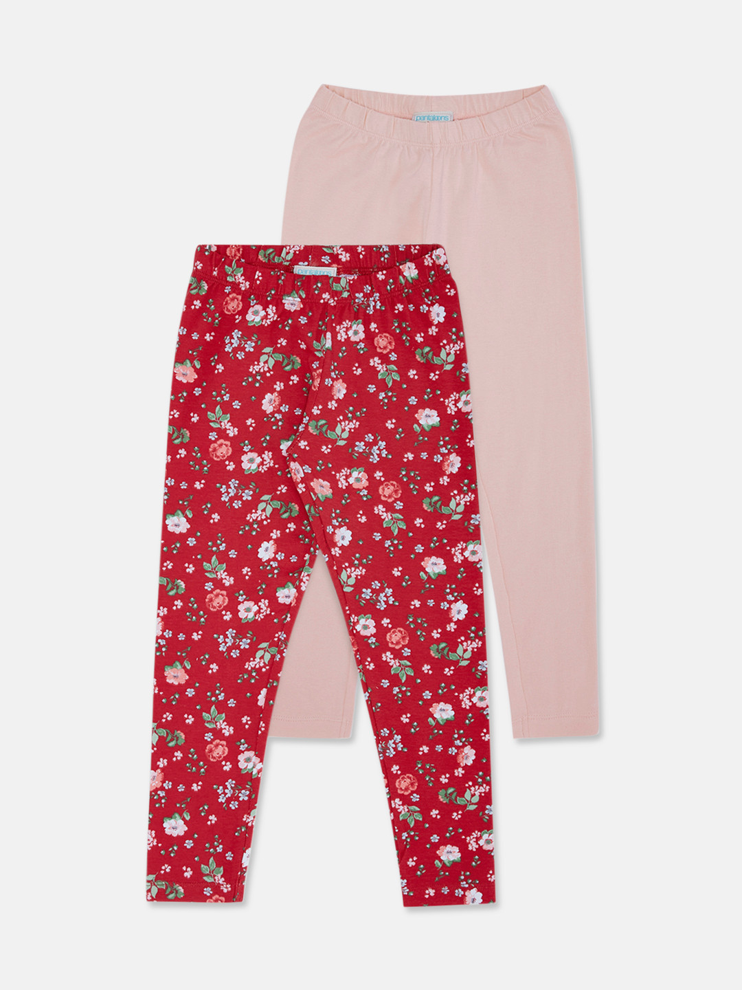 Pantaloons Junior Girls Pack Of 2 Three-Fourth Length Leggings