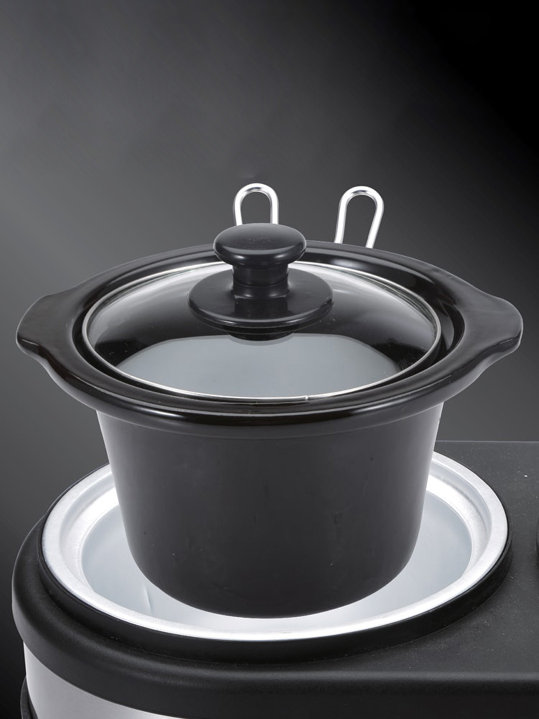 BERGNER Grey Stainless Steel Induction Base Outer Lid Ceramic Pressure Cooker-3 L