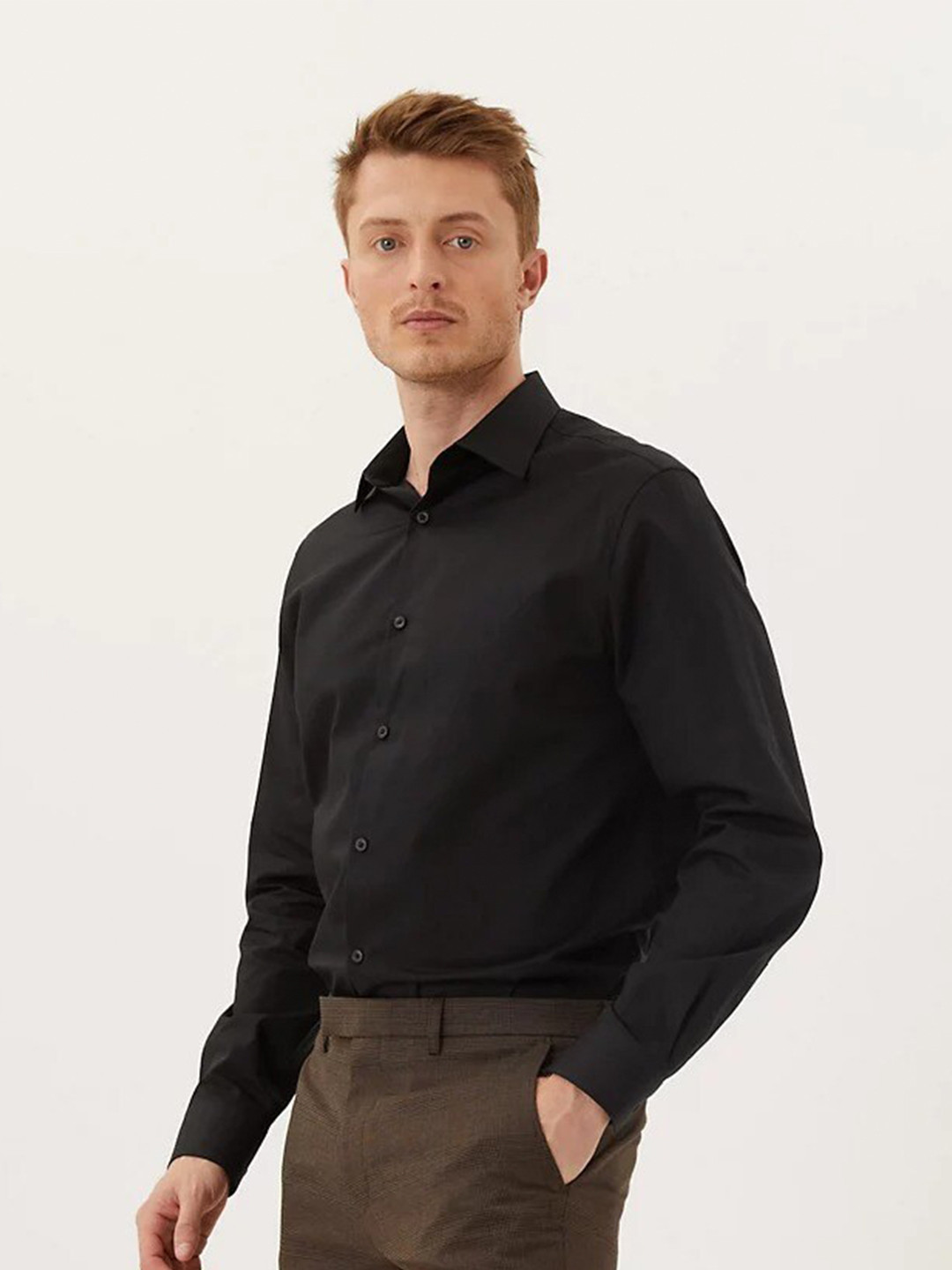 Marks & Spencer Regular Fit Easy Iron Pure Cotton Shirt
