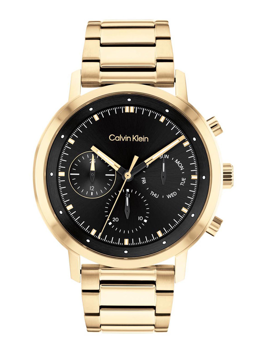 Calvin Klein Men Gauge Stainless Steel Bracelet Style Multifunction Watch 25200065