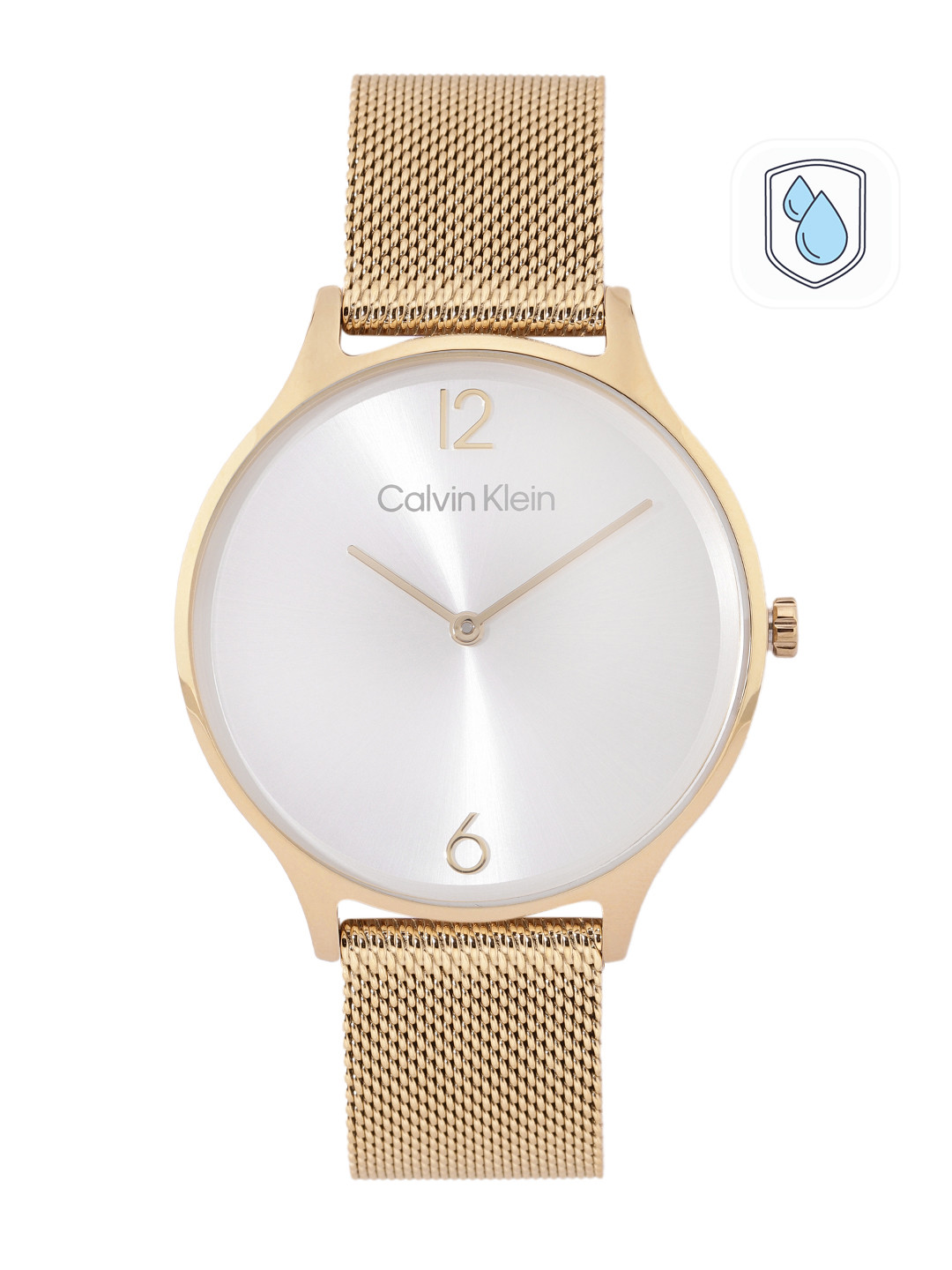 Calvin Klein Women Timeless Mesh Stainless Steel Bracelet Style Analogue Watch 25200003