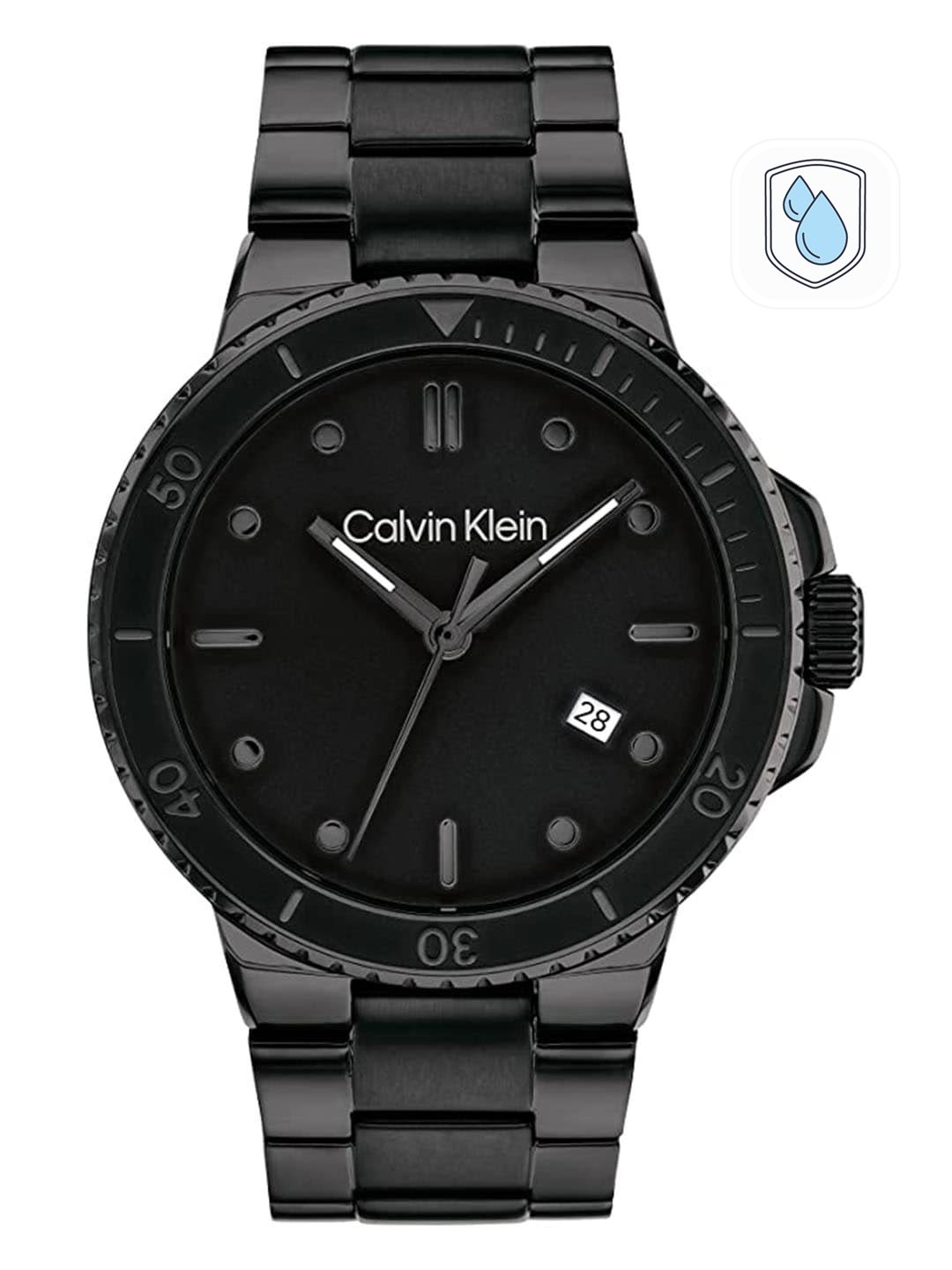 Ck black watch hot sale