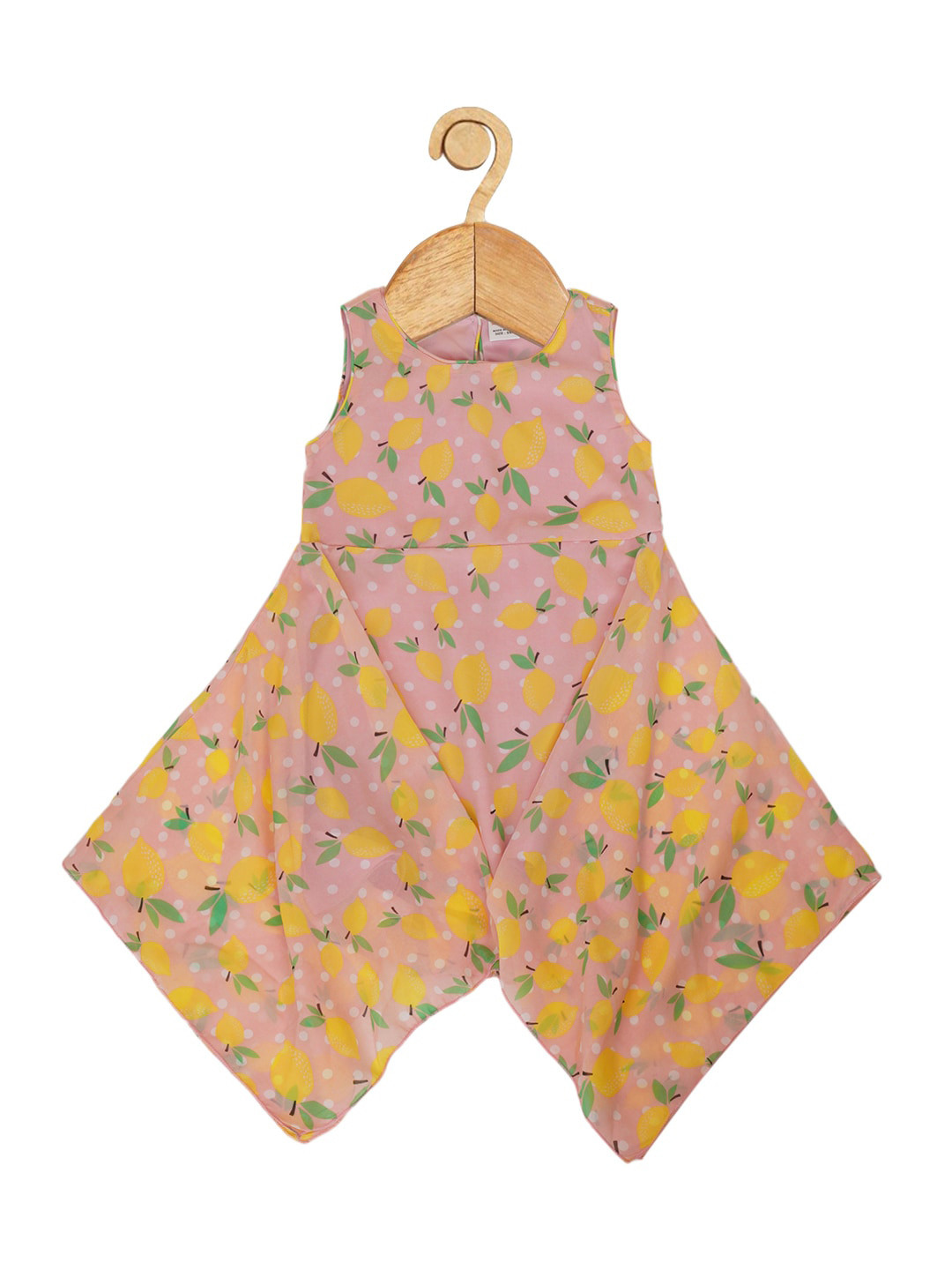 Creative Kids Floral Printed Asymmetric A-Line Dress