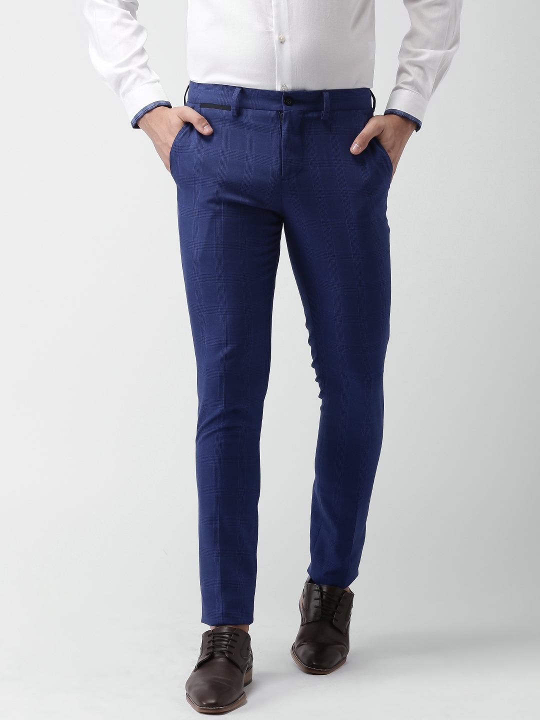 Buy Louis Philippe Blue Trousers Online  634697  Louis Philippe