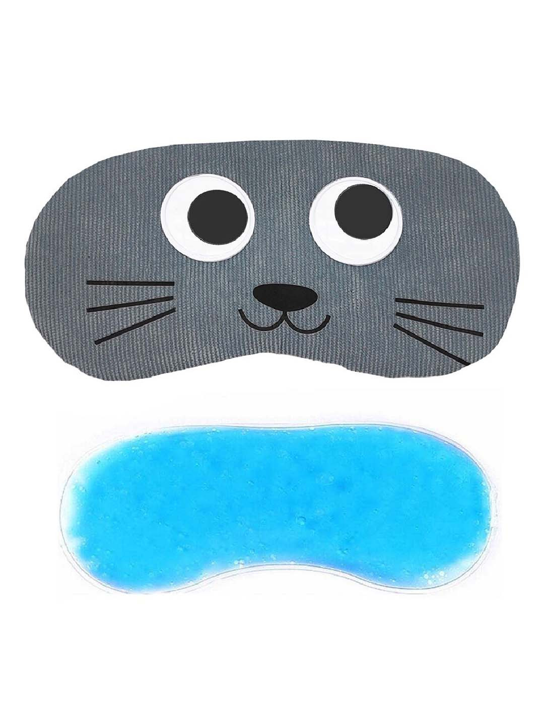 JENNA Cat Print Sleeping Eye Mask With Ice Gel