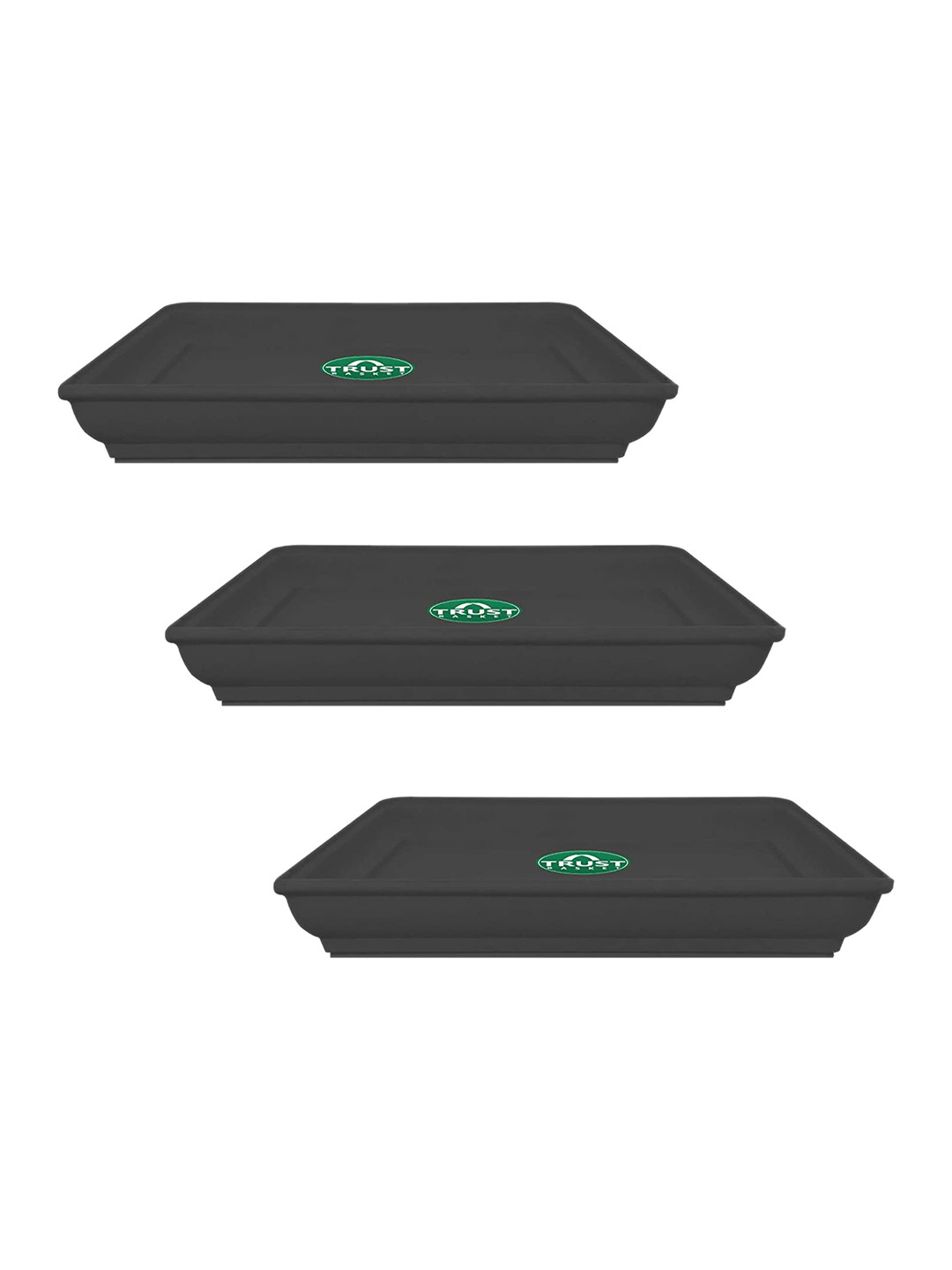 TRUSTBASKET 3-Pcs Square Shaped Pot