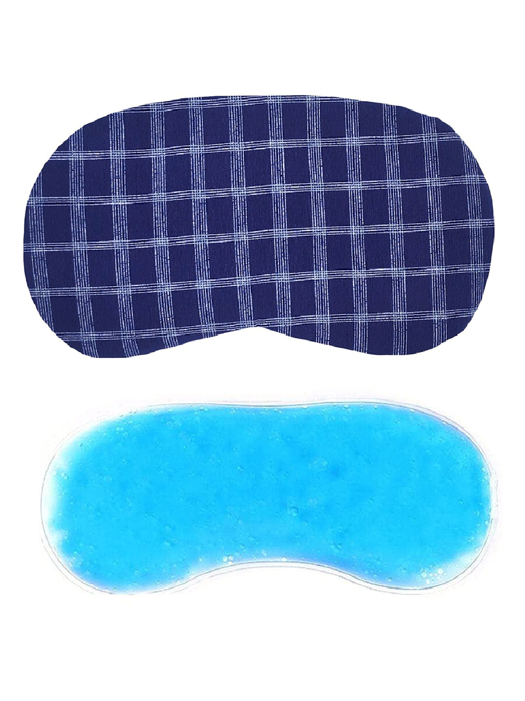 Jenna Checked Sleeping Eye Mask With Ice Gel